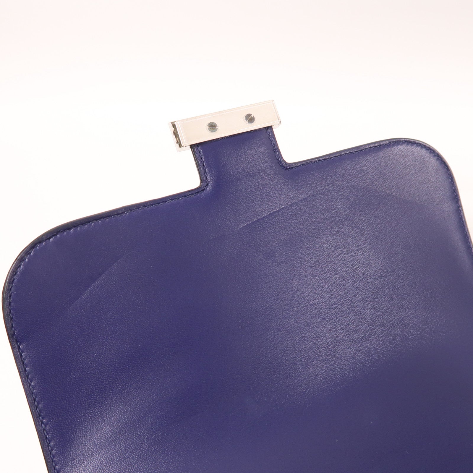 HERMES 鱷魚皮革/蜥蝪皮革/Swift皮革Constance 24銀扣肩背袋Lizard Blue Encre/Blue Zellige/Vert Cypress/Blue Nuit/Bleu de Malte