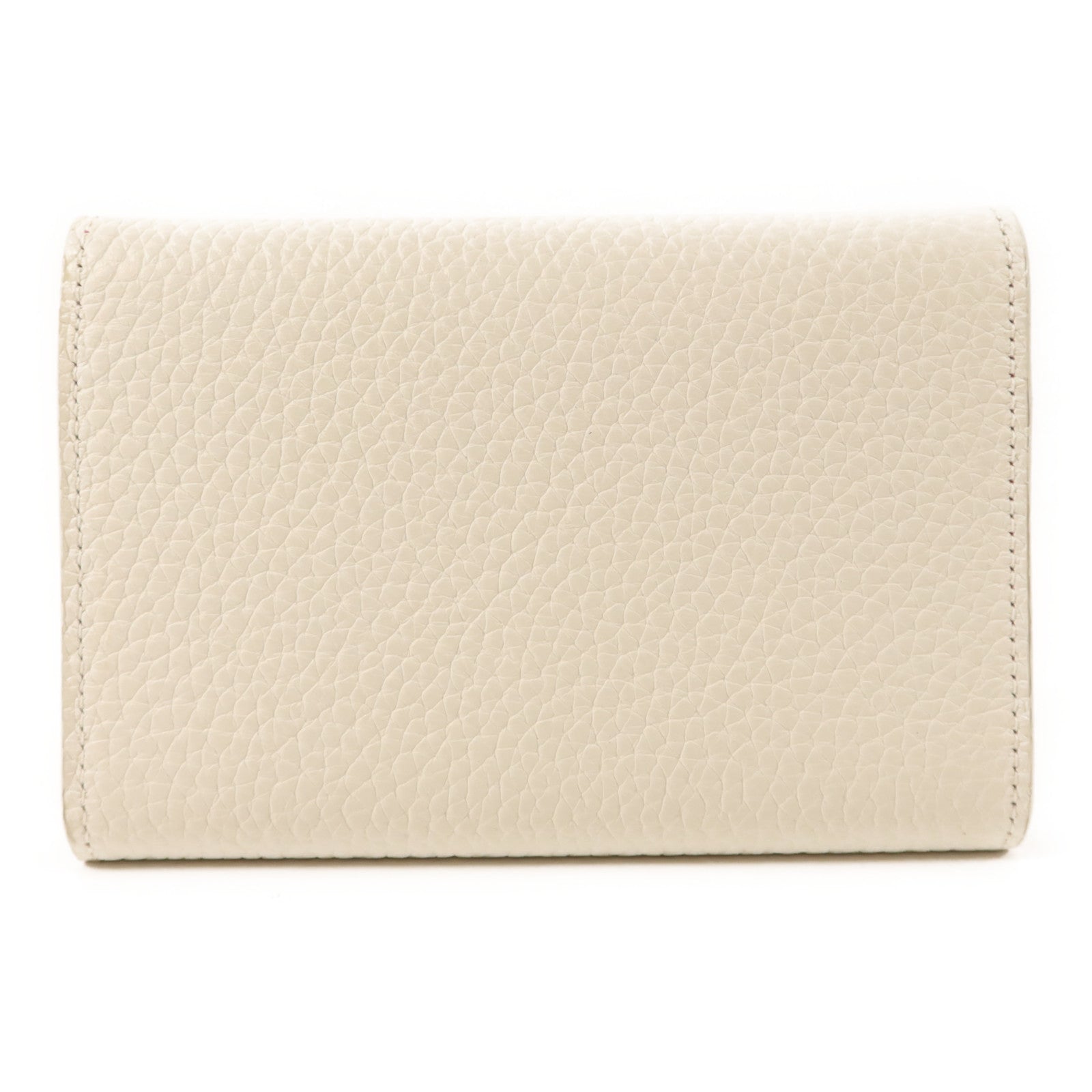 LOUIS VUITTON Taurillon Portefeuille Capucines Compact金扣錢包