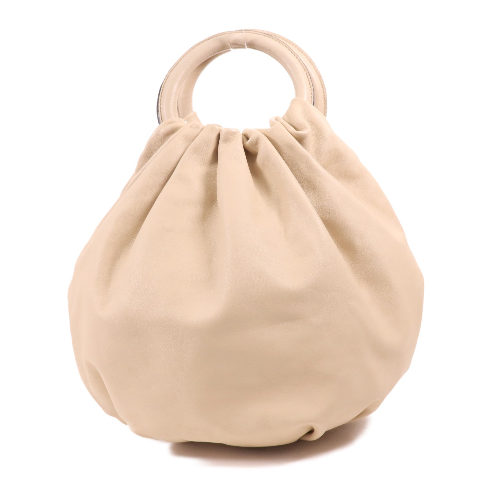 LOEWE 皮革Bounce Bag銀扣手挽肩背兩用袋