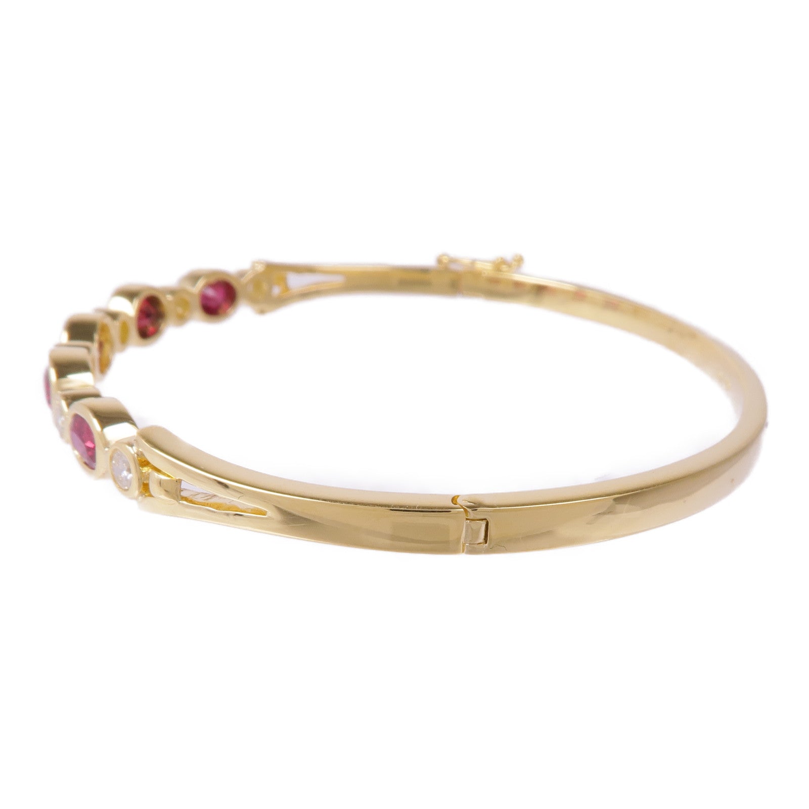 JEWELRY 14K黃金Ruby Diamond Bracelet紅寶石/鑽石手鐲