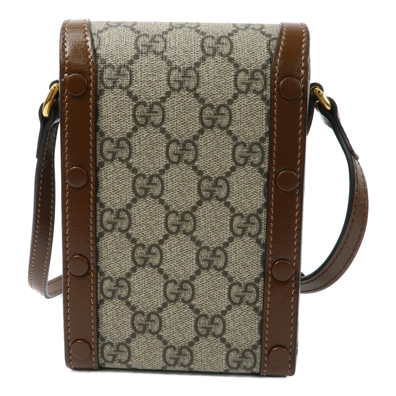 GUCCI 塗層帆布Horsebit 1955肩背袋