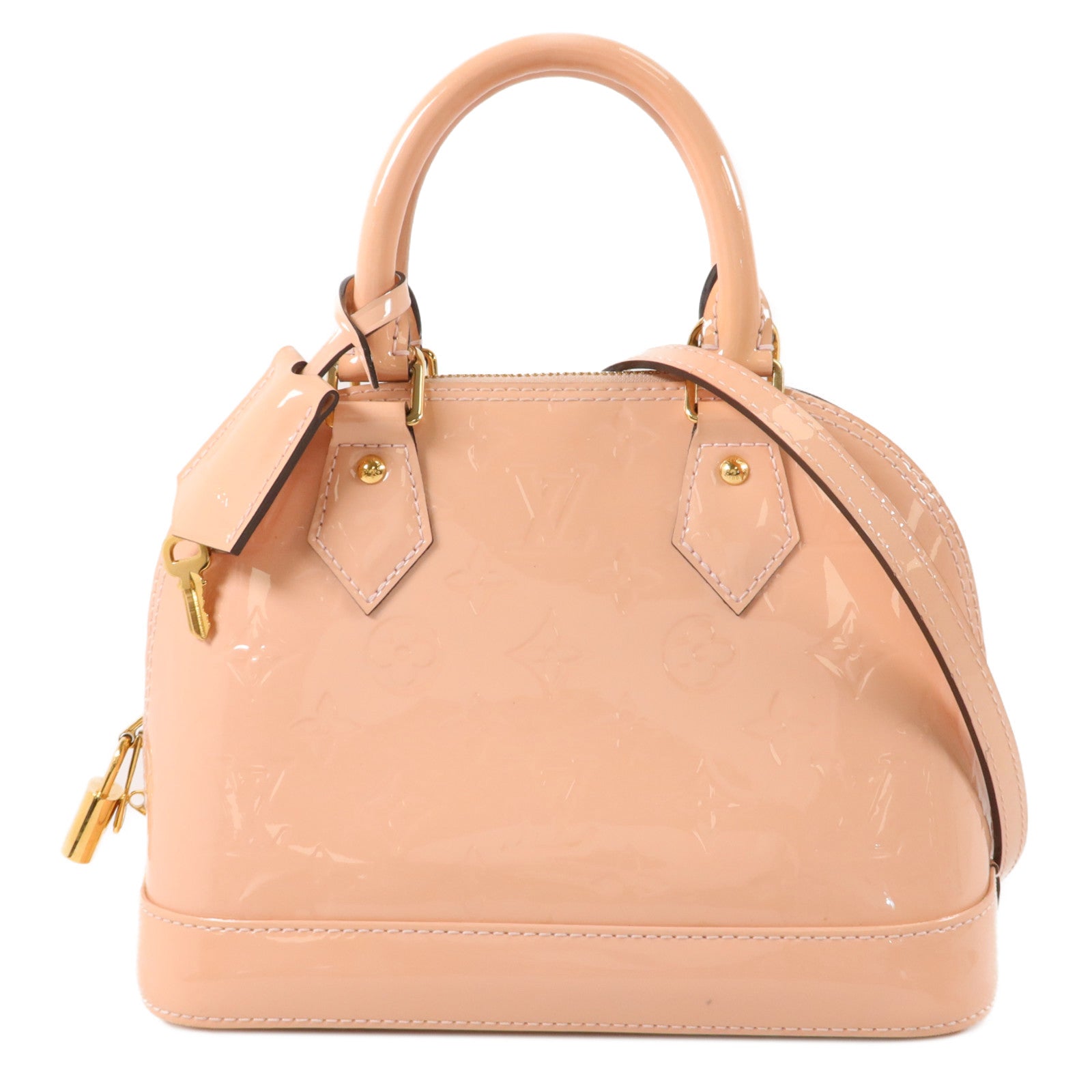LOUIS VUITTON Monogram Vernis Alma BB手挽肩背兩用袋