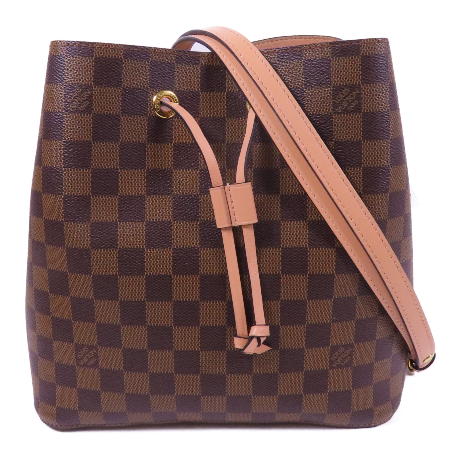 LOUIS VUITTON Damier NeoNoe金扣肩背袋