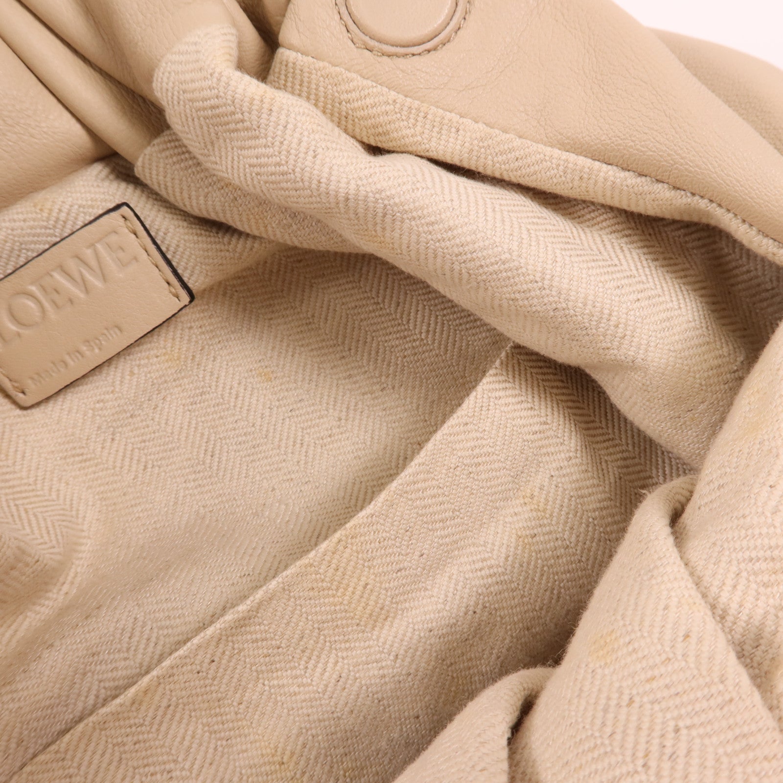 LOEWE 皮革Bounce Bag銀扣手挽肩背兩用袋