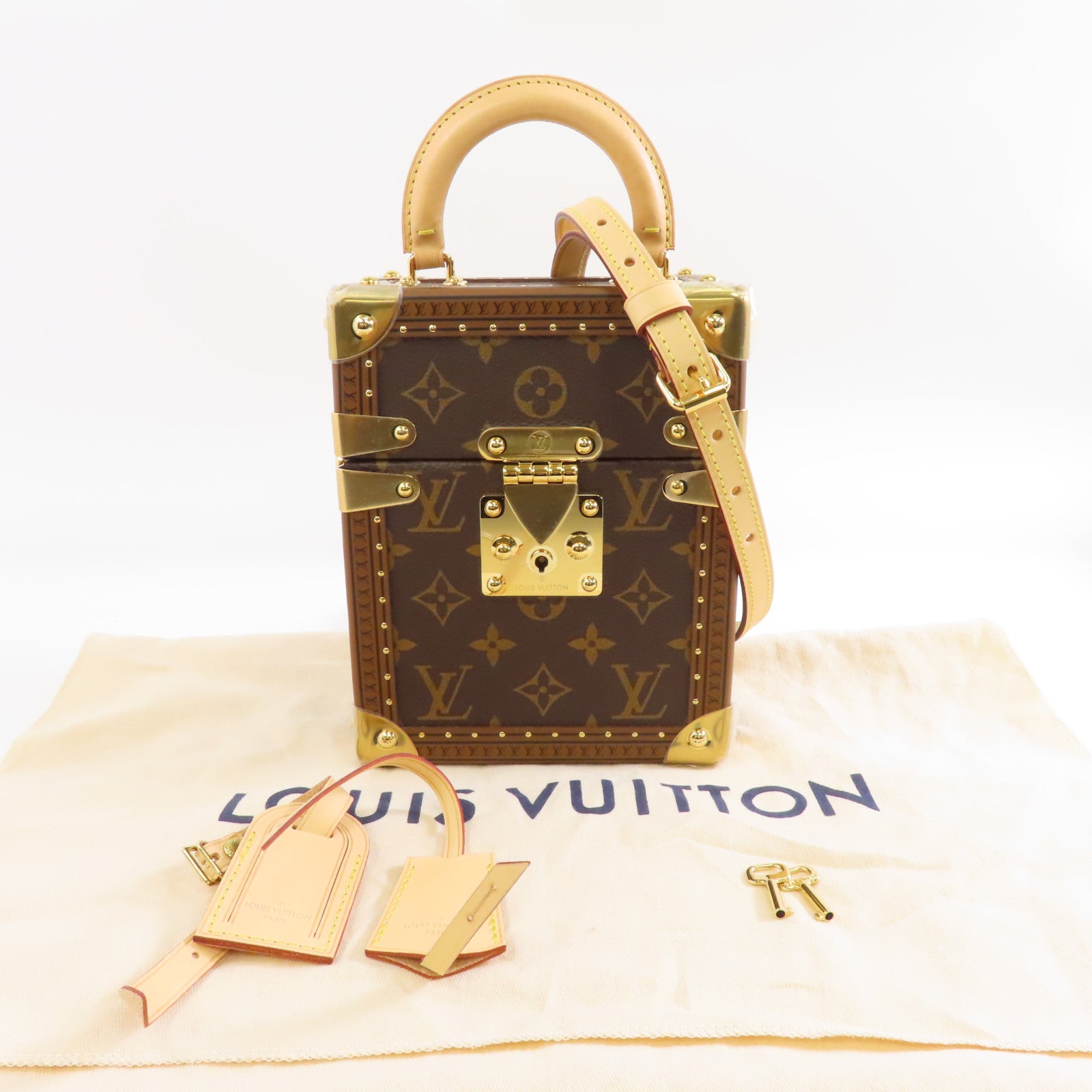 LOUIS VUITTON (PRICE DOWN) LV GHW Camera Box 2way Shoulder Bag M10079 Monogram Brown