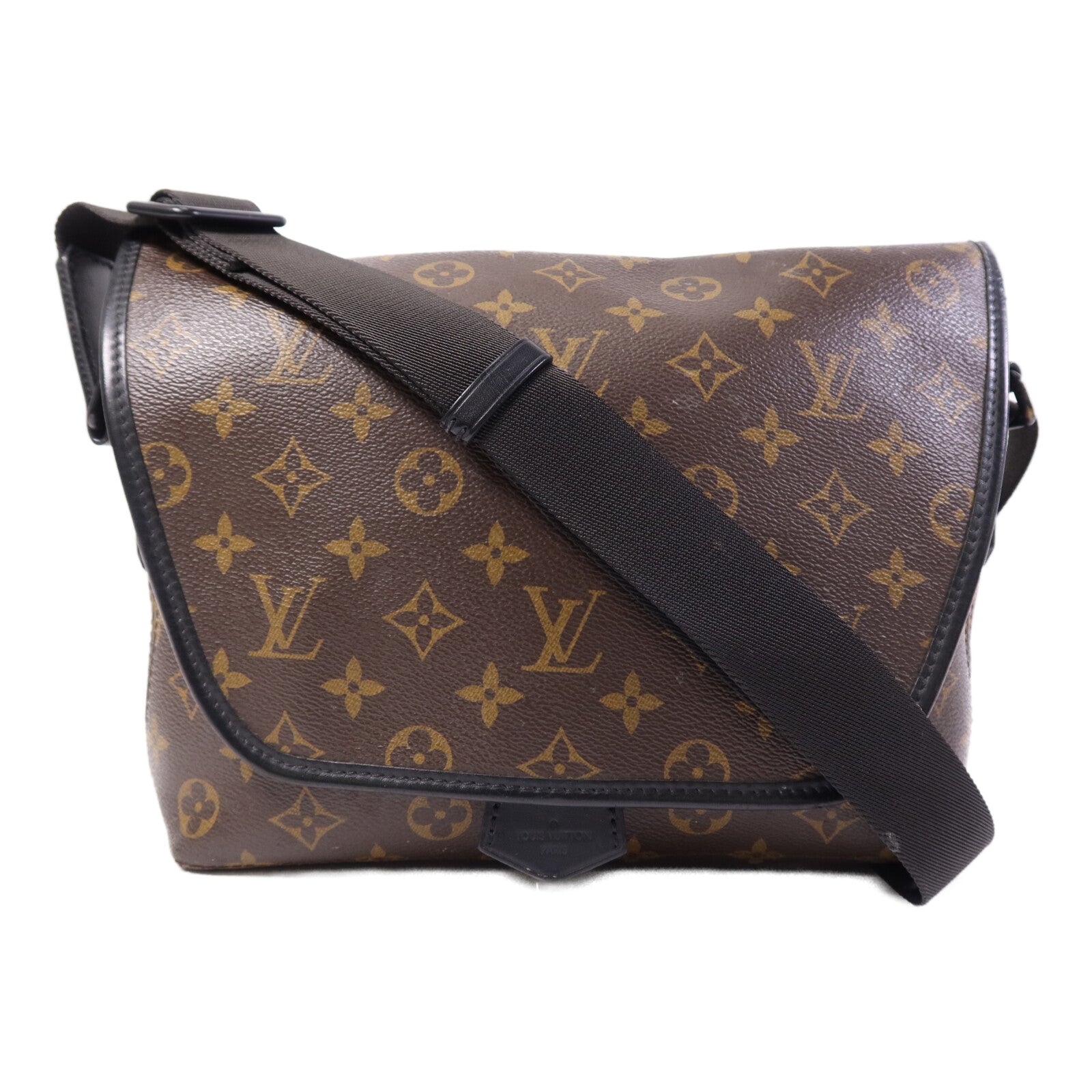 LOUIS VUITTON Monogram Macassar Magnetic Messenger Bag肩背袋