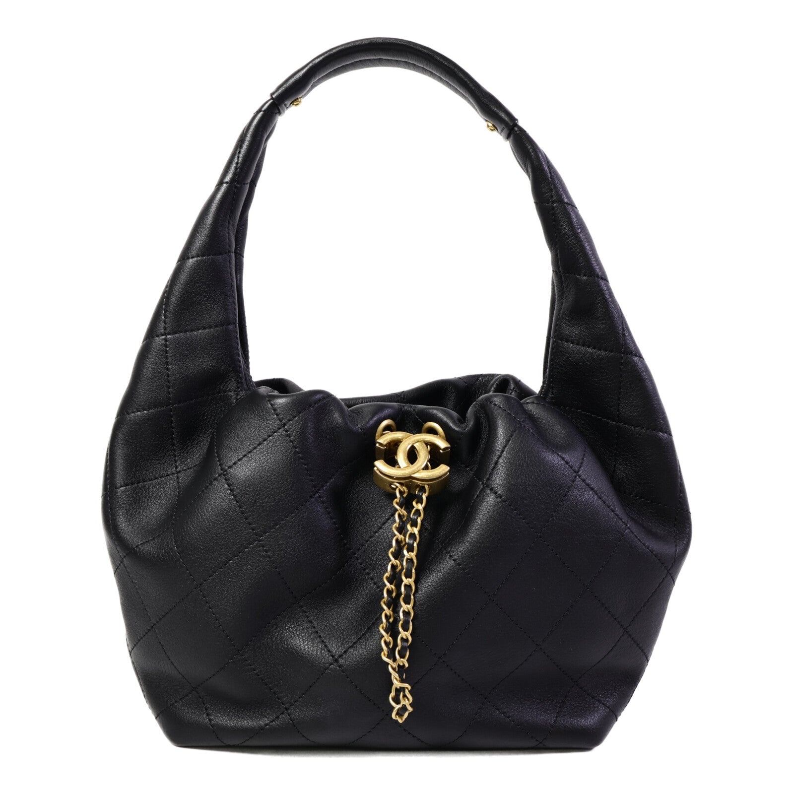 CHANEL 【激減優惠】牛皮皮革Hobo肩背袋