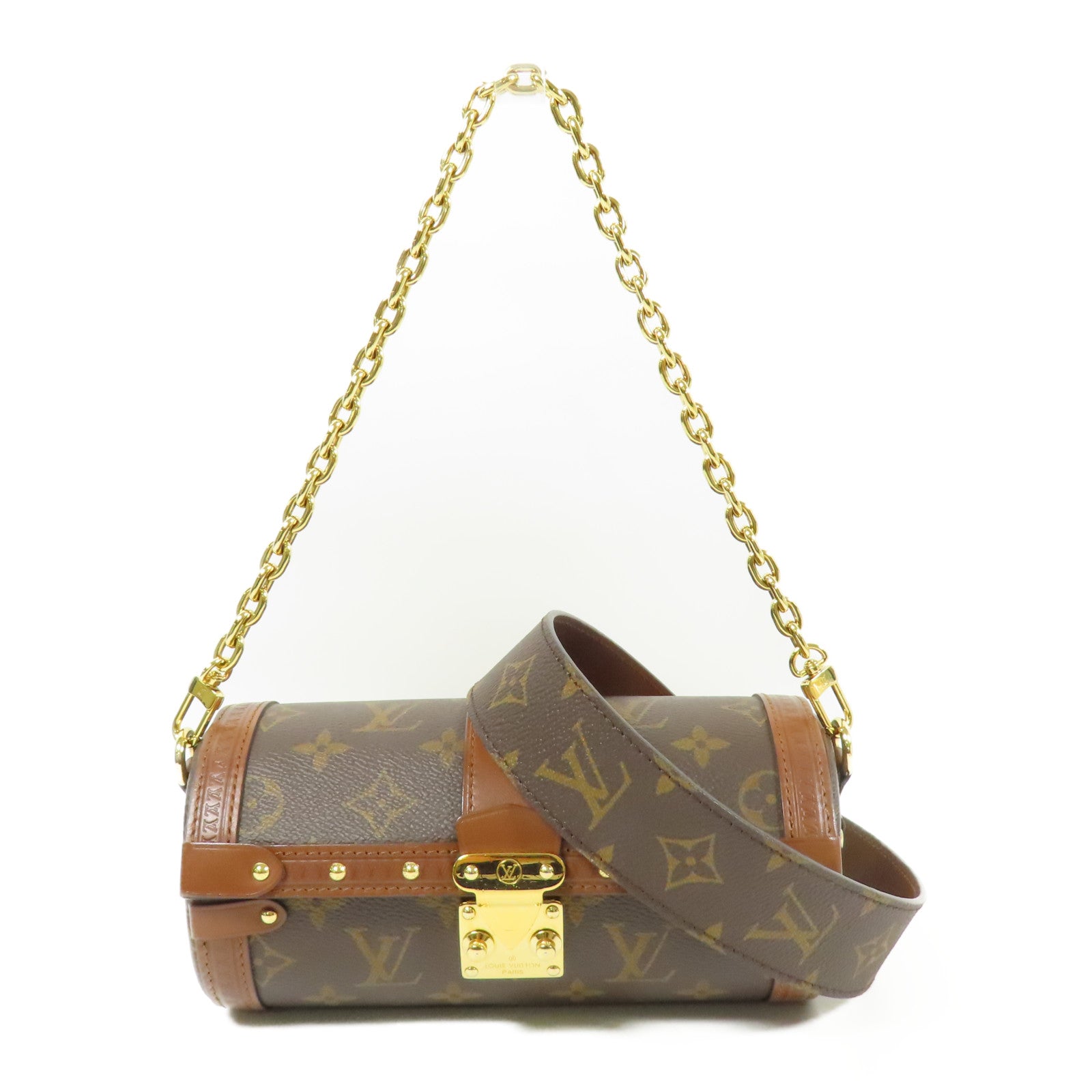 LOUIS VUITTON LV GHW Papillon Trunk 2way Shoulder Bag M57835 Monogram Brown