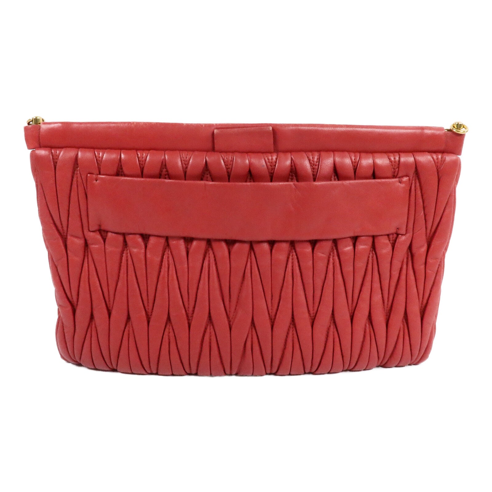 Miu Miu 羊皮皮革Shoulder Clutch Bag肩背袋