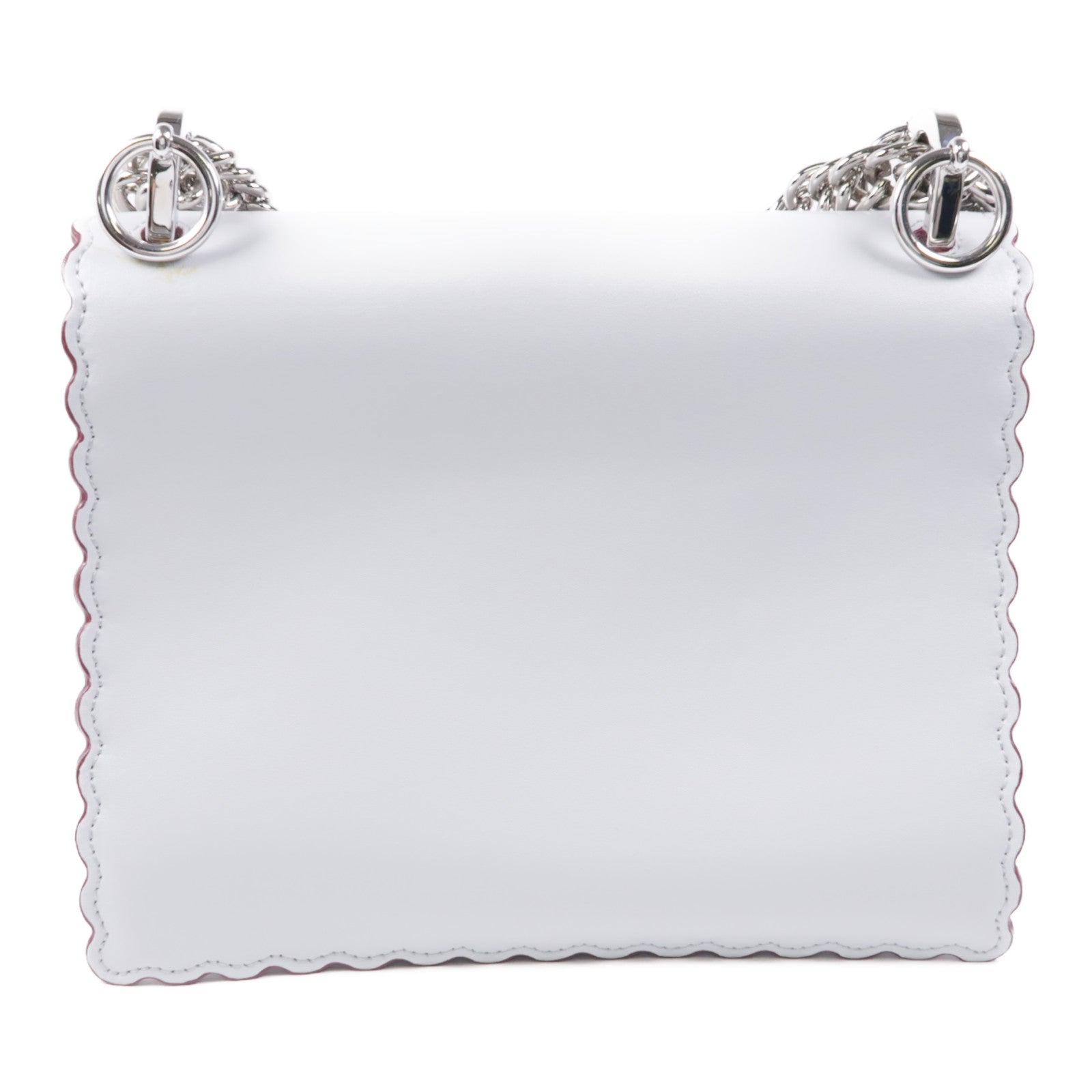 FENDI 【激減優惠】牛皮皮革Chain Shoulder金扣鏈帶肩背袋