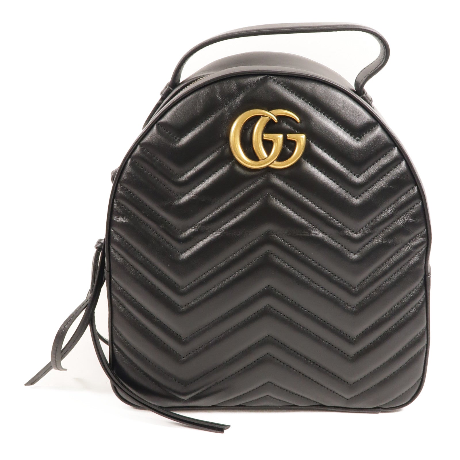 GUCCI 牛皮皮革GG Marmont Backpack/Rucksack背包