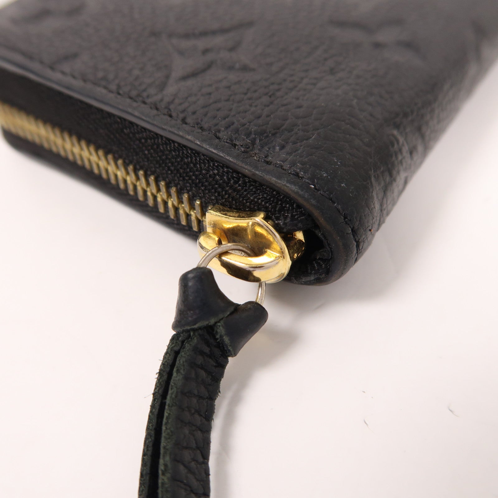 LOUIS VUITTON Monogram Empreinte Clemence Wallet金扣拉鏈長錢包