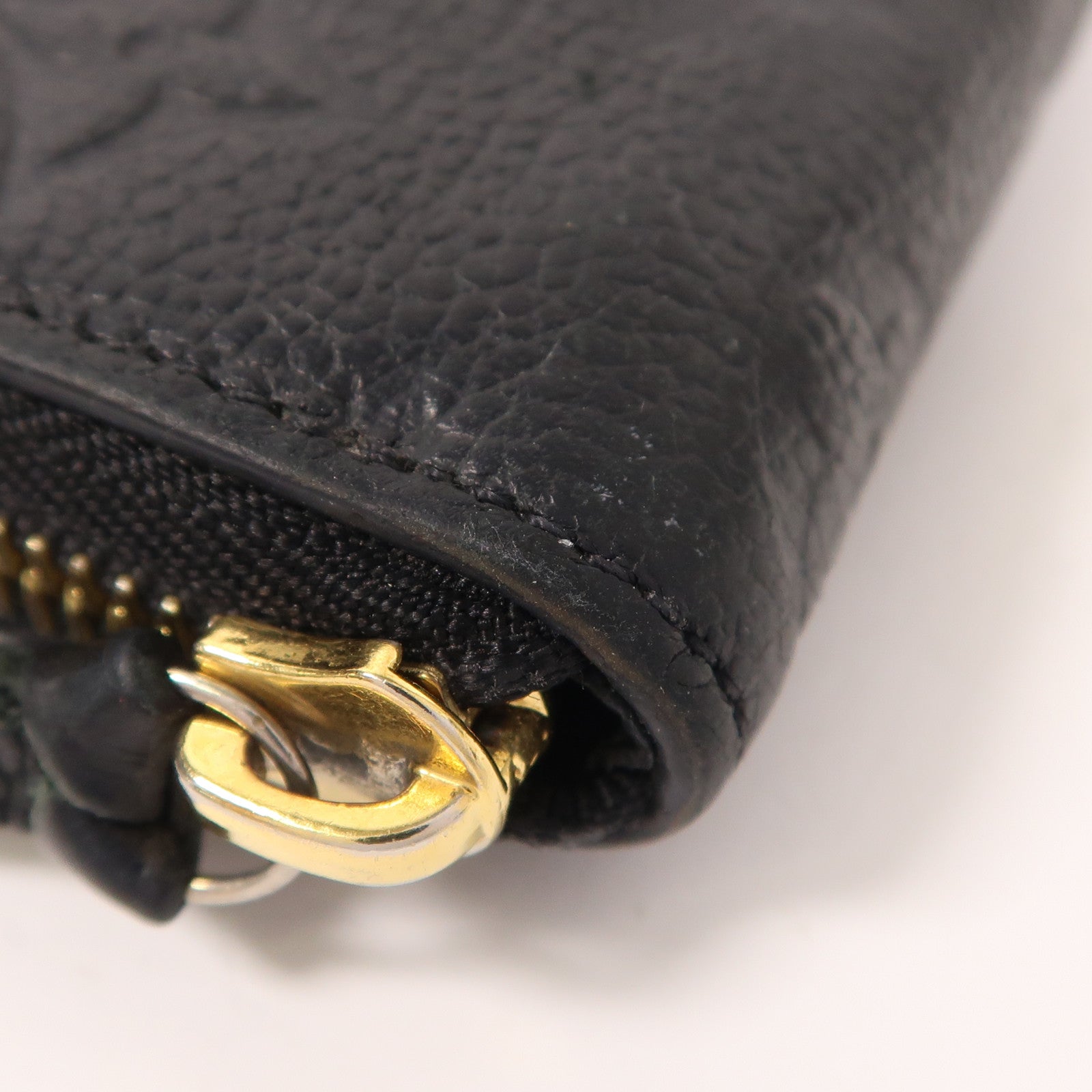 LOUIS VUITTON Monogram Empreinte Clemence Wallet金扣拉鏈長錢包