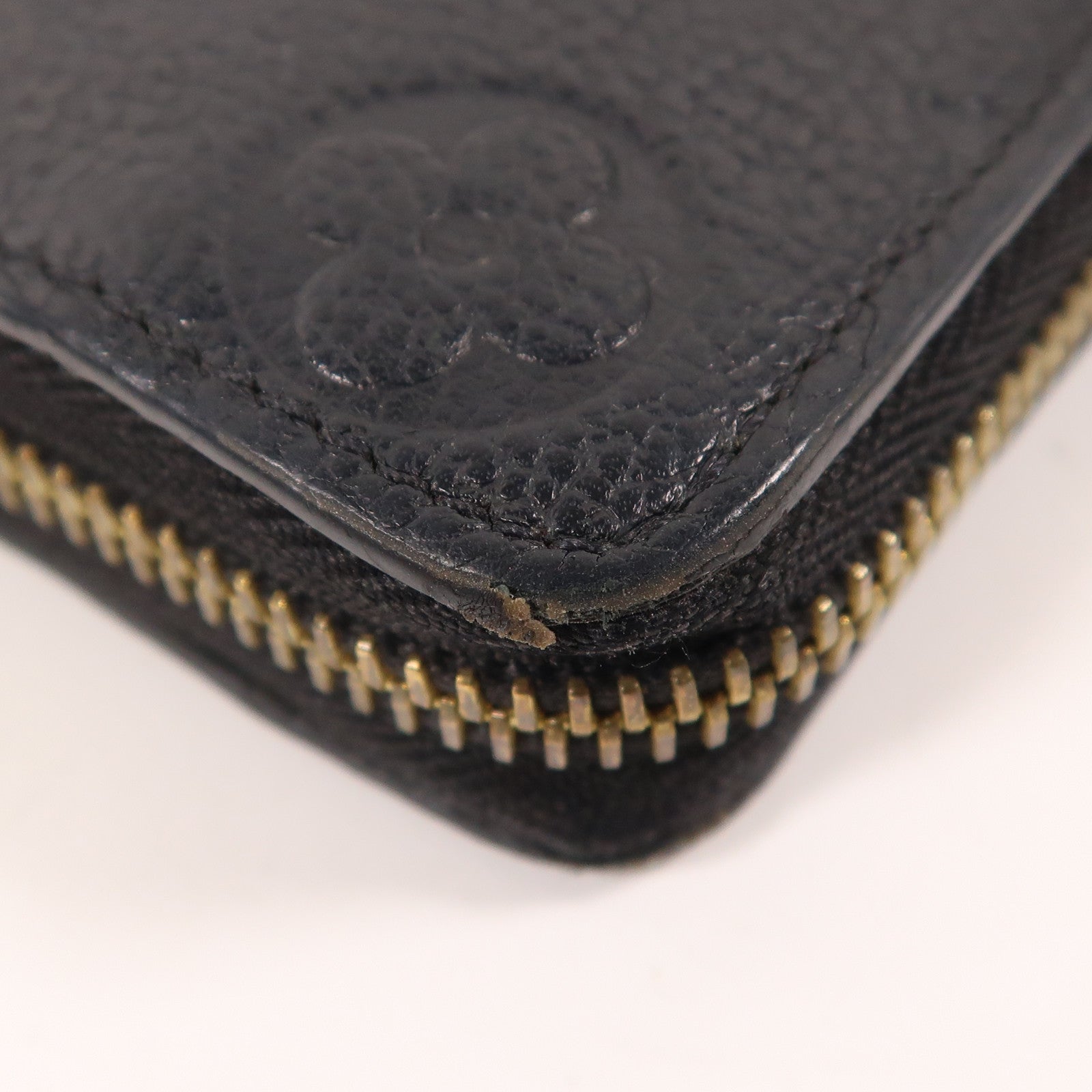 LOUIS VUITTON Monogram Empreinte Clemence Wallet金扣拉鏈長錢包