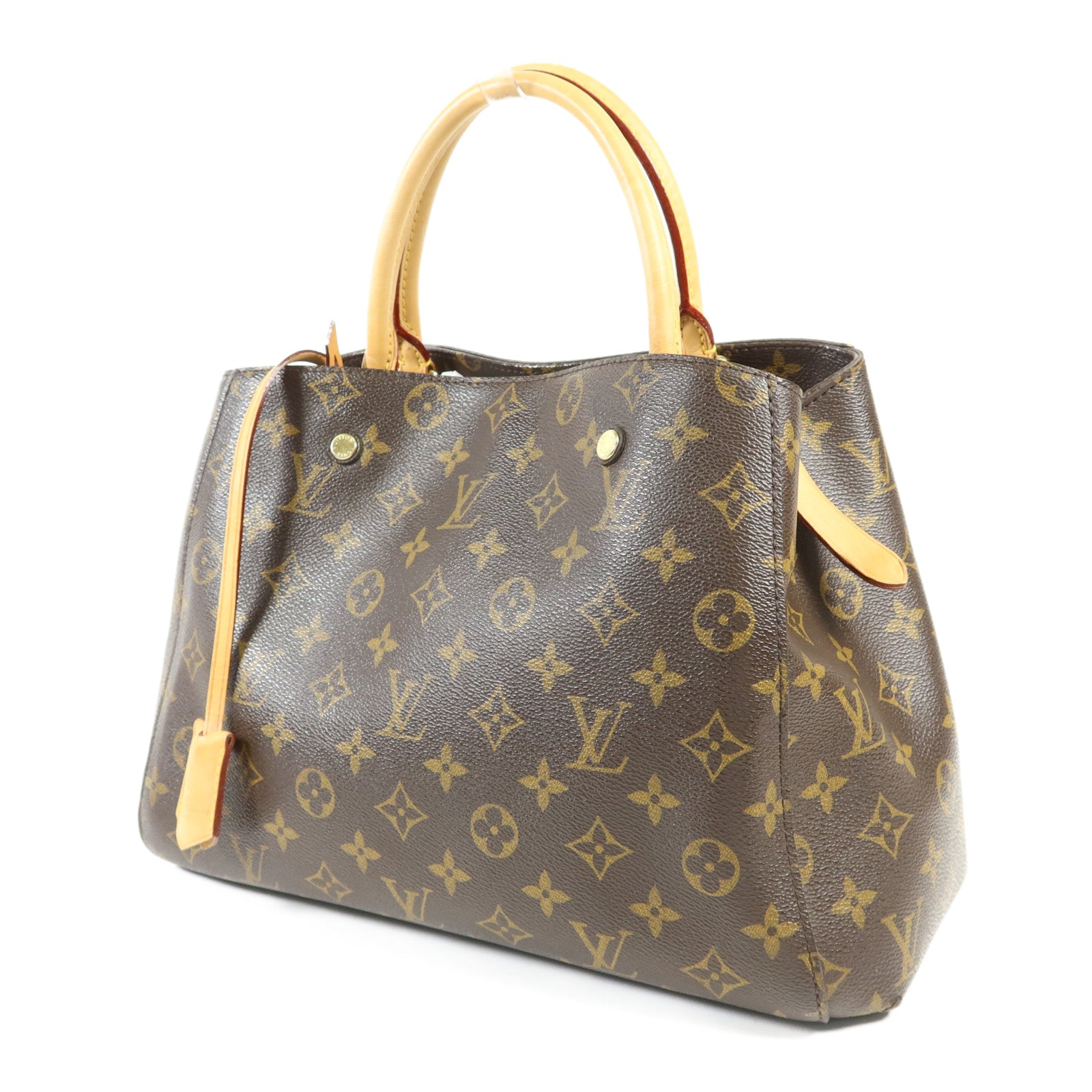 LOUIS VUITTON Monogram Montaigne MM金扣手挽肩背兩用袋