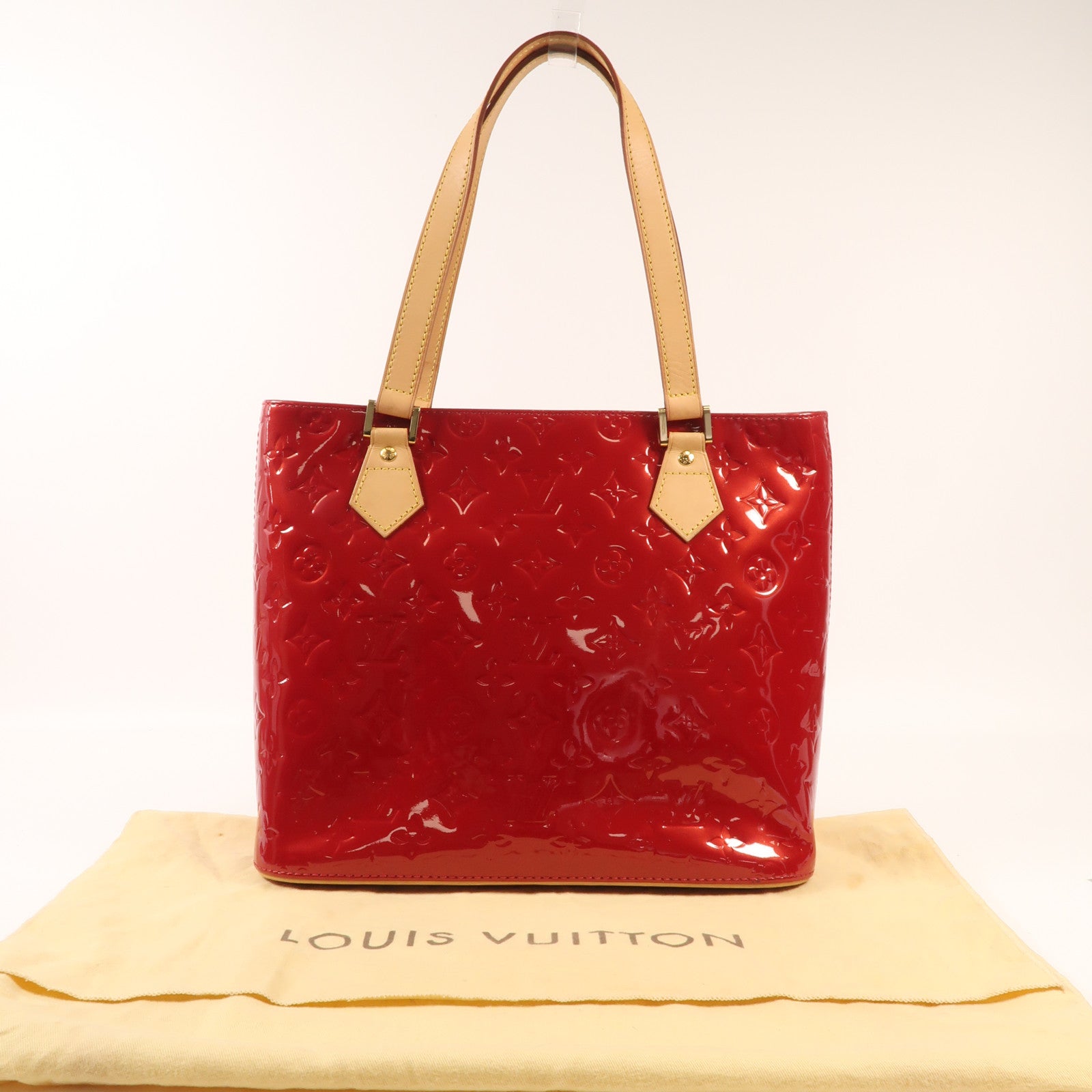 LOUIS VUITTON Vernis Houston Tote金扣手挽袋