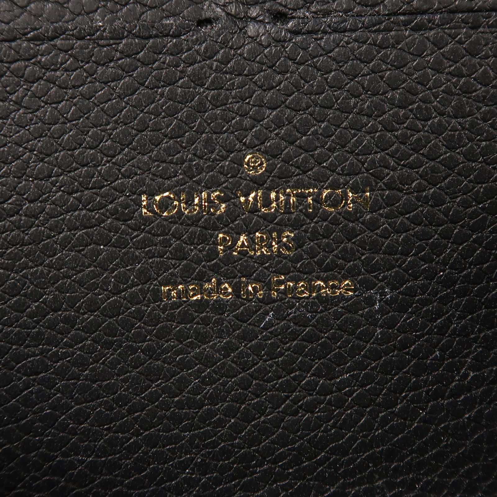 LOUIS VUITTON Monogram Empreinte Clemence Wallet金扣拉鏈長錢包