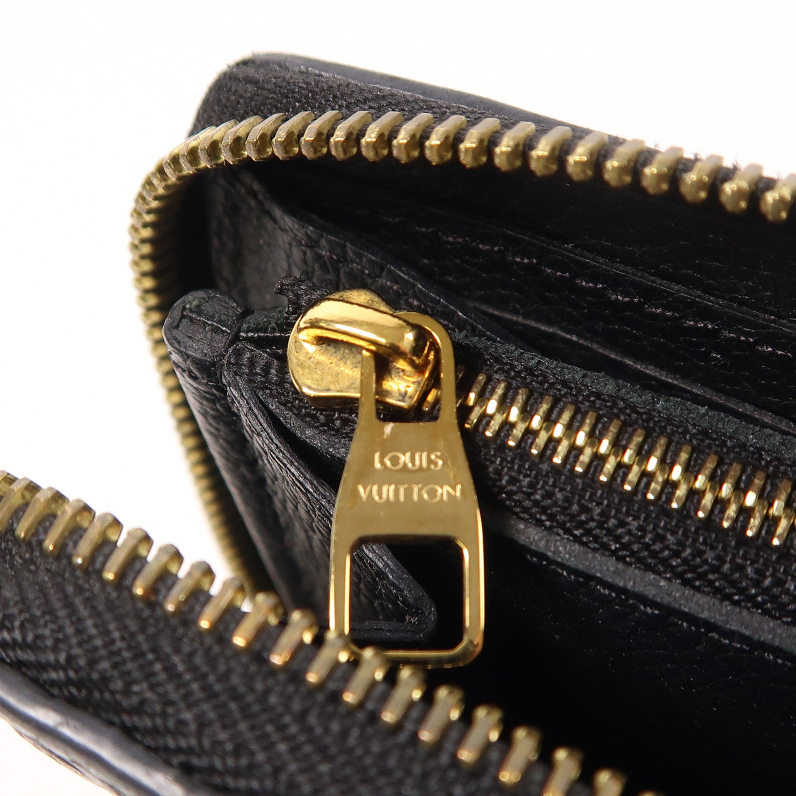 LOUIS VUITTON Monogram Empreinte Clemence Wallet金扣拉鏈長錢包