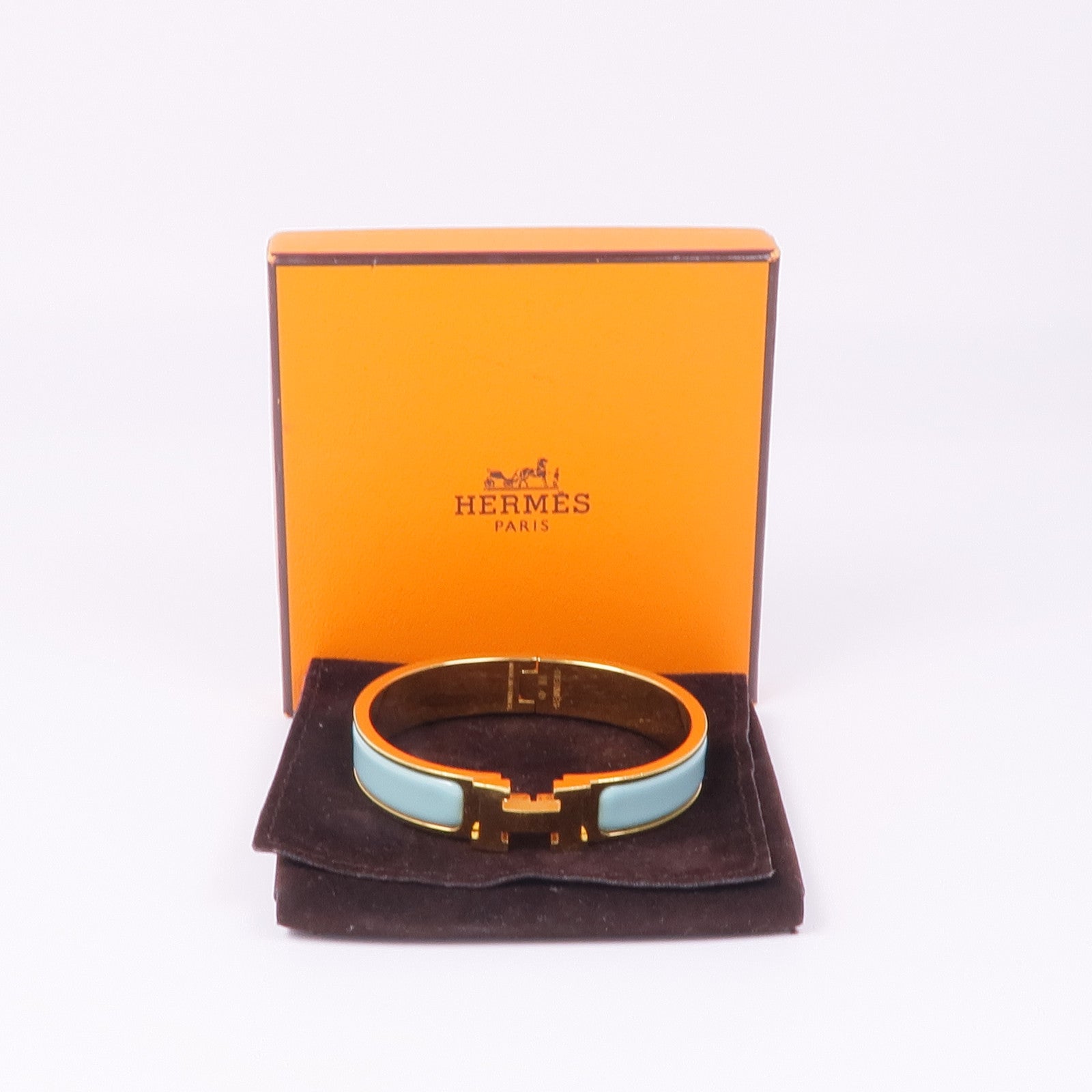 HERMES 琺瑯/金屬Clic H手鐲