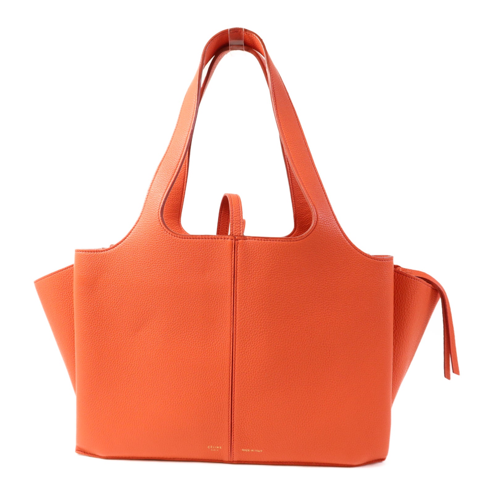 CELINE 牛皮皮革Tri-Fold金扣肩背袋