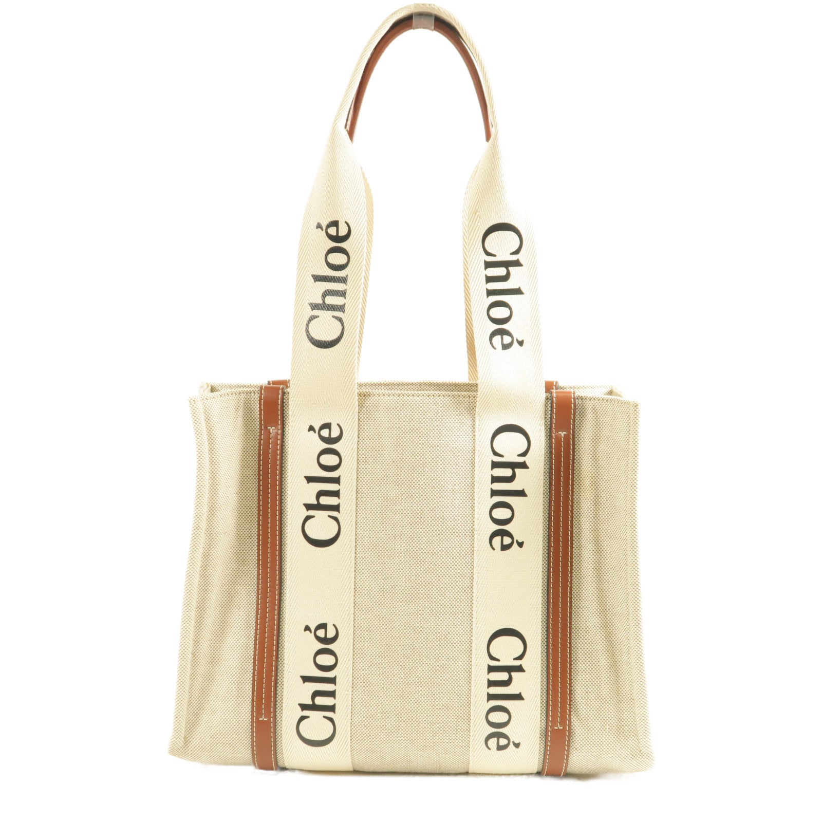 Chloe 帆布Woody Tote手挽袋