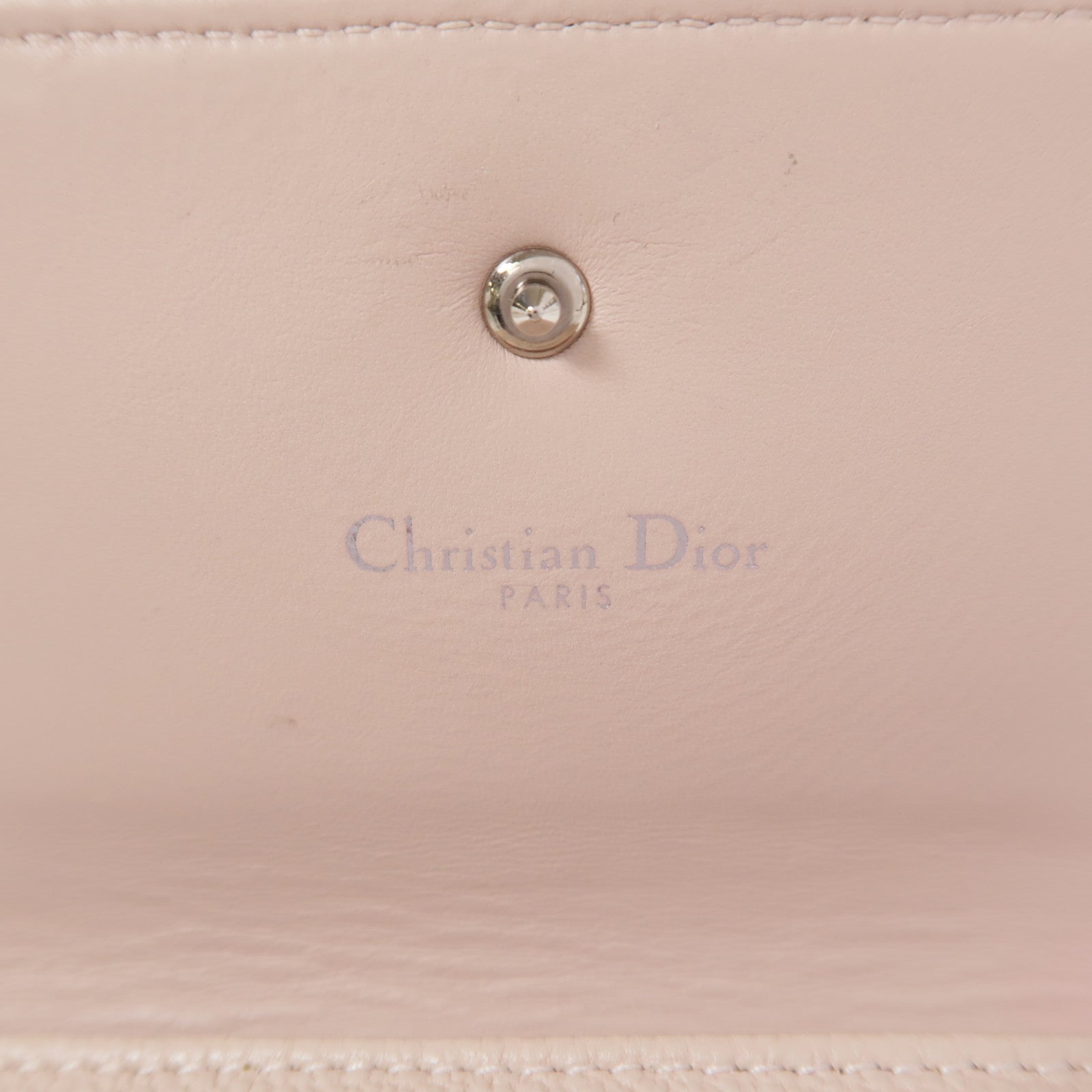 Dior 牛皮皮革Diorama Wallet銀扣錢包