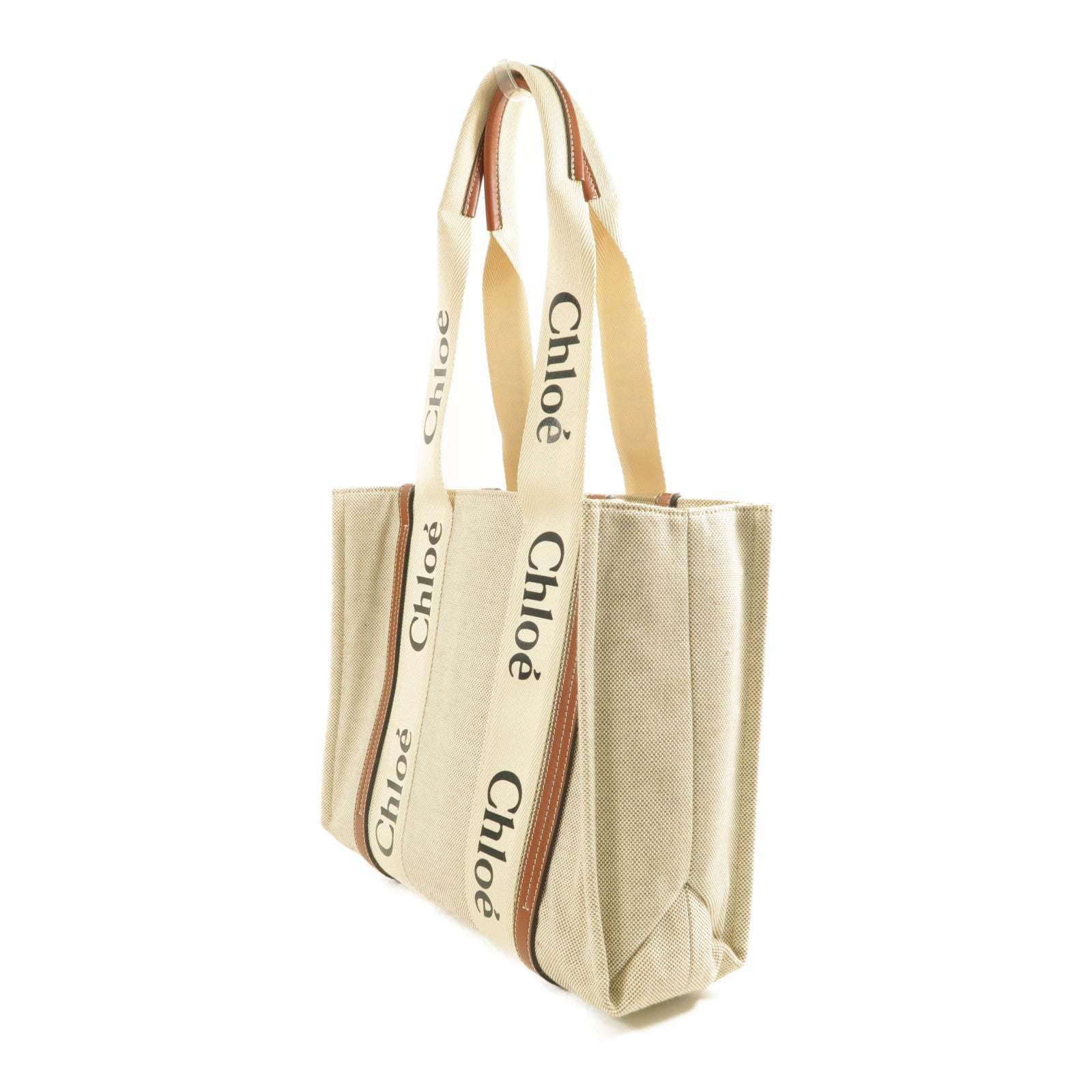 Chloe 帆布Woody Tote手挽袋