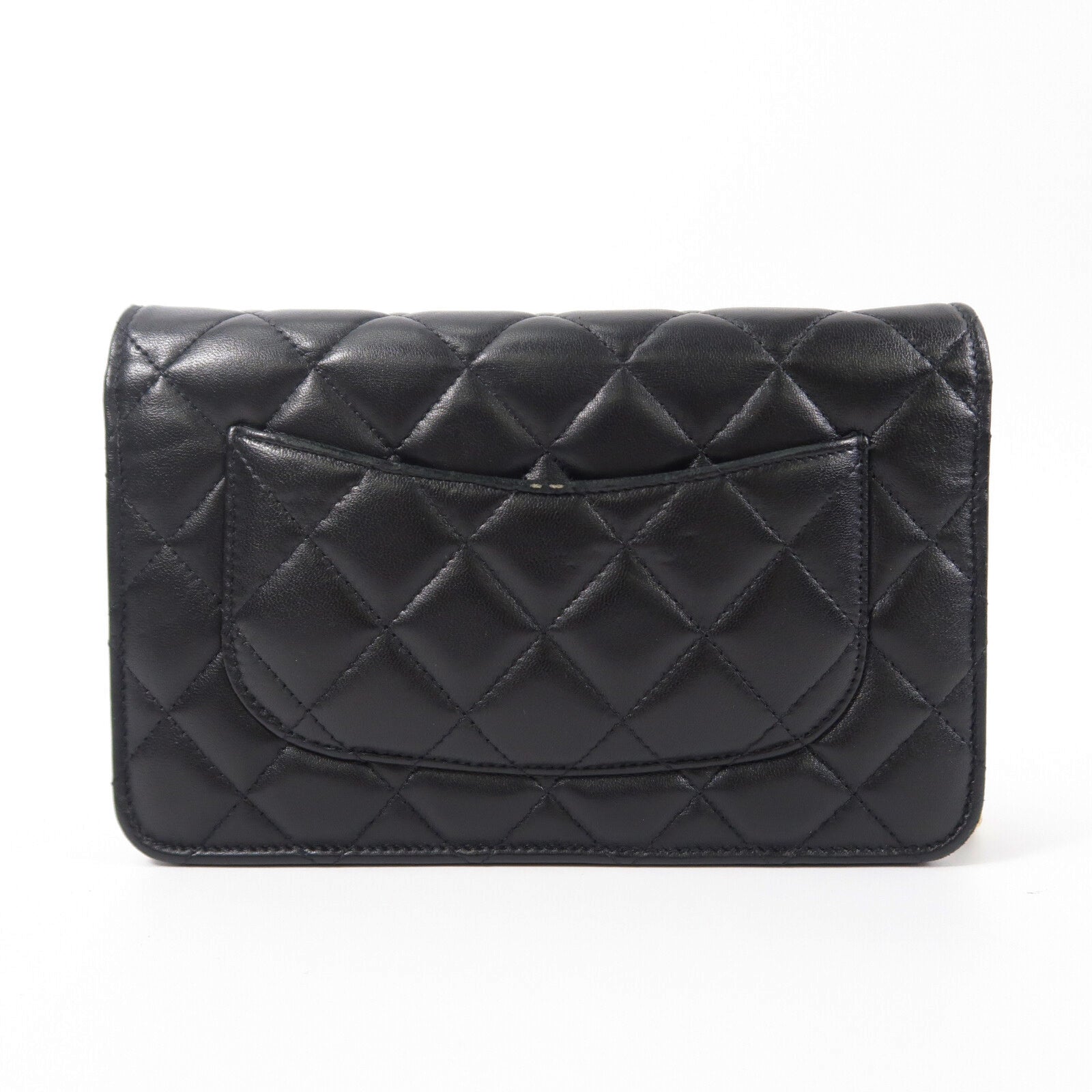 CHANEL 羊皮皮革WOC Wallet On Chain鏈帶肩背袋