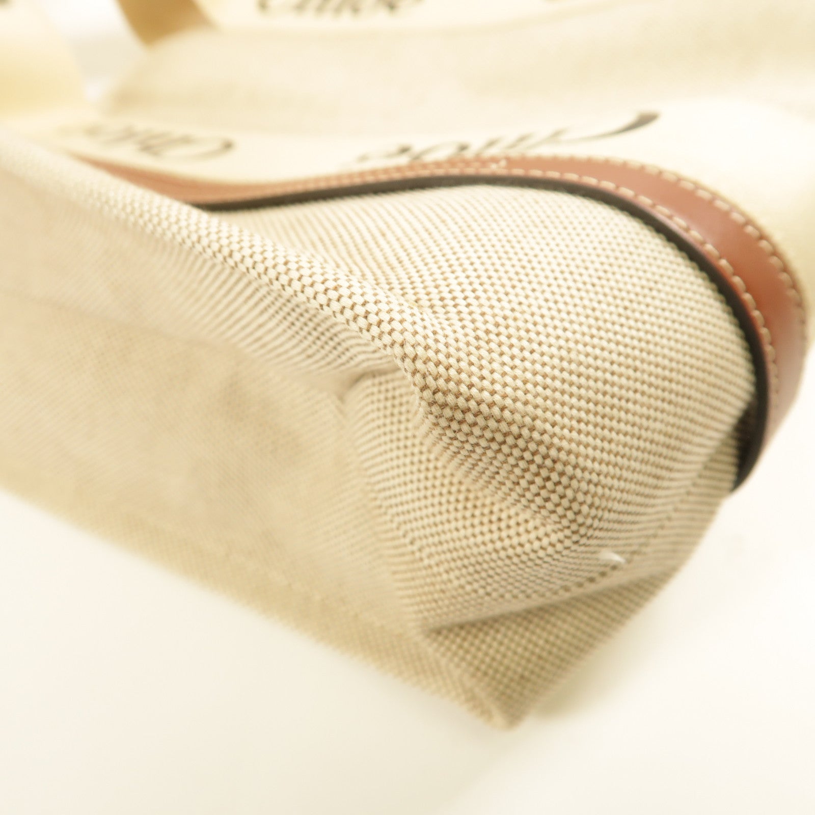 Chloe 帆布Woody Tote手挽袋