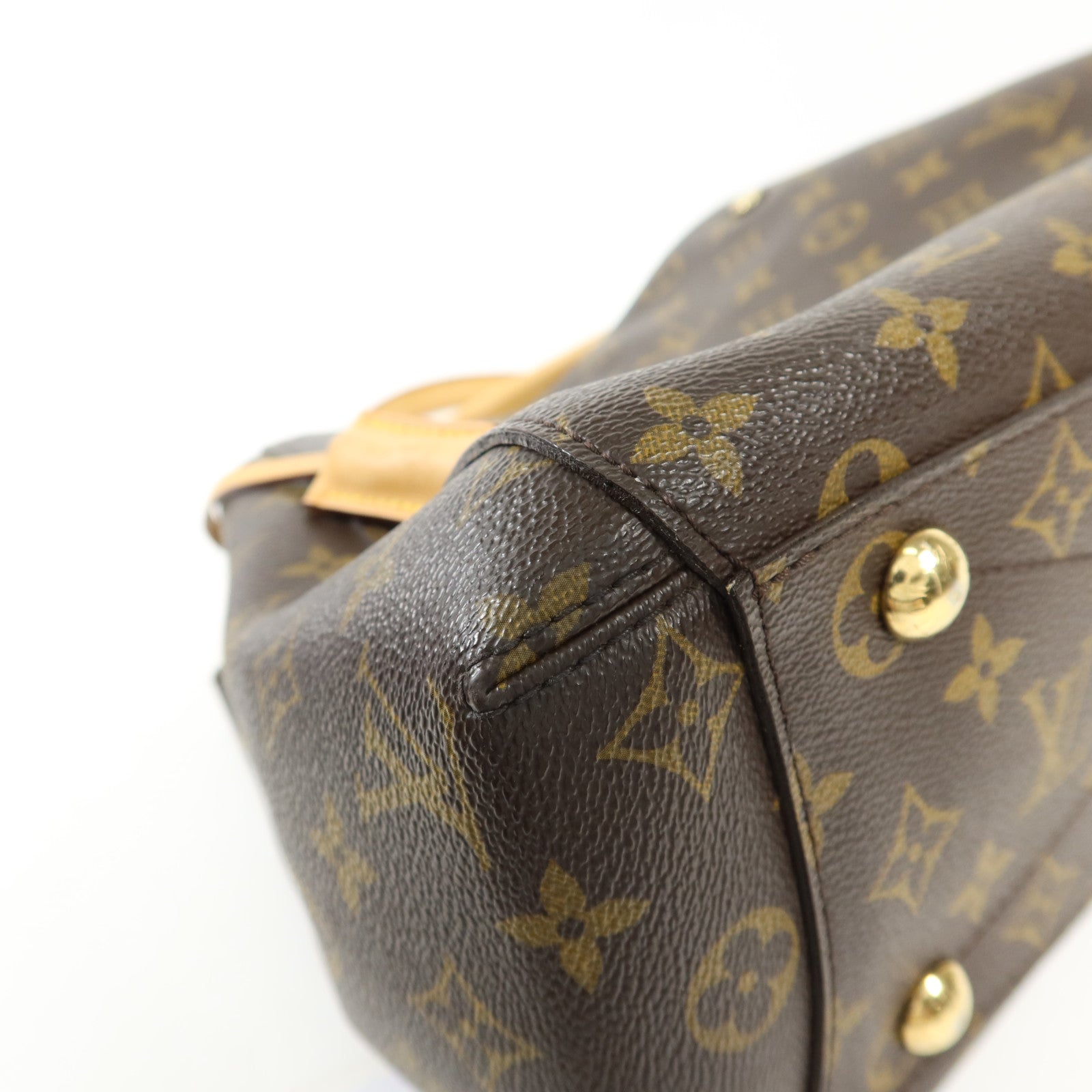 LOUIS VUITTON Monogram Montaigne MM金扣手挽肩背兩用袋