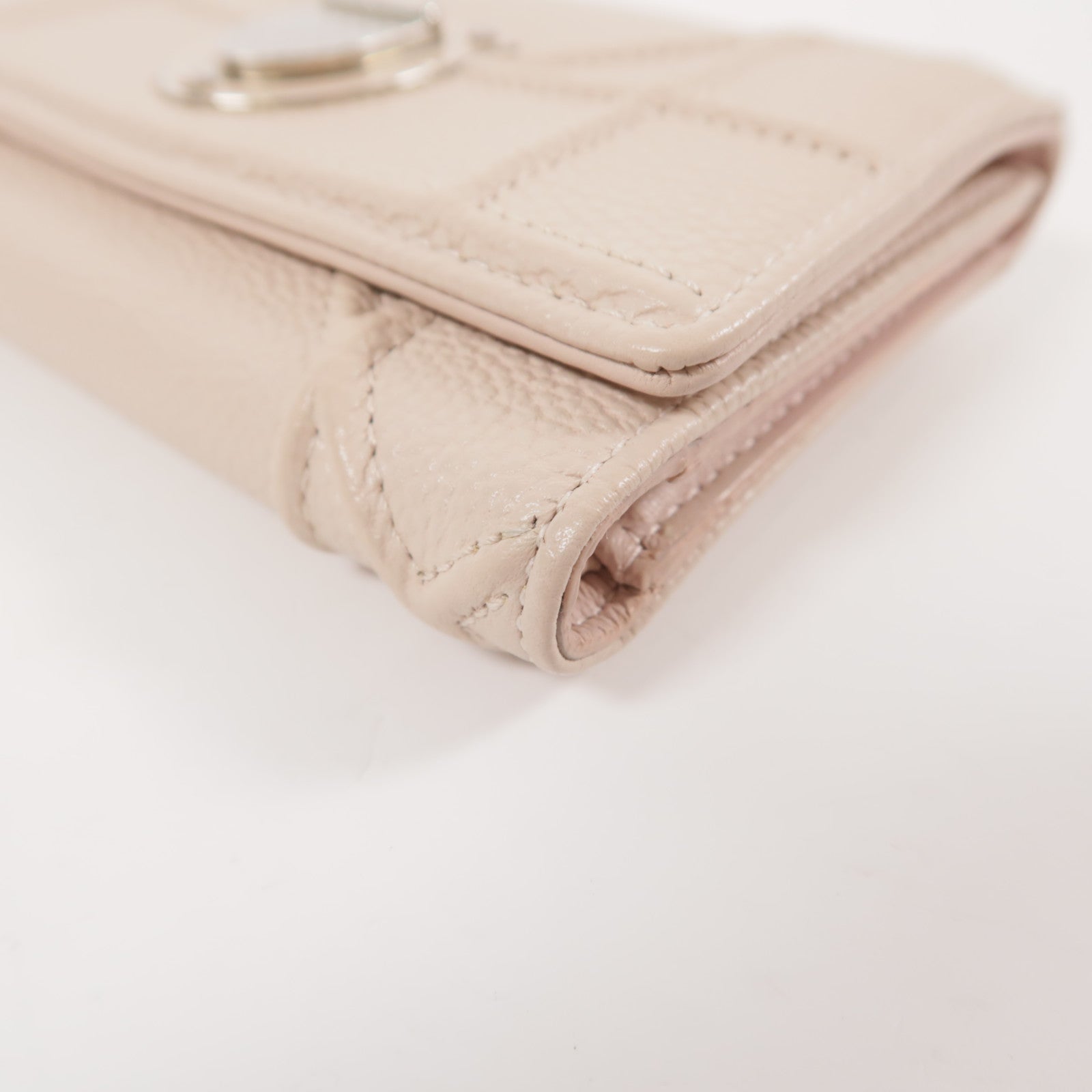 Dior 牛皮皮革Diorama Wallet銀扣錢包