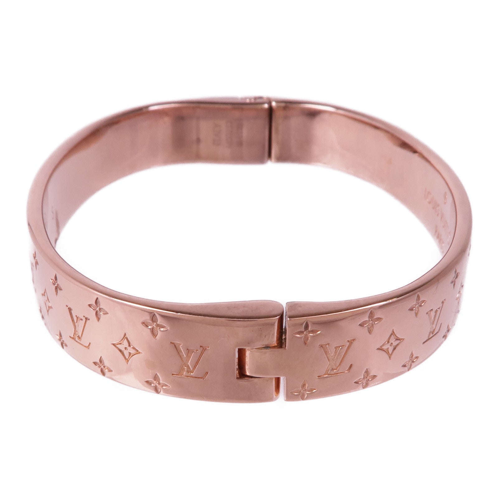 LOUIS VUITTON 金屬Nanogram Cuff手鐲