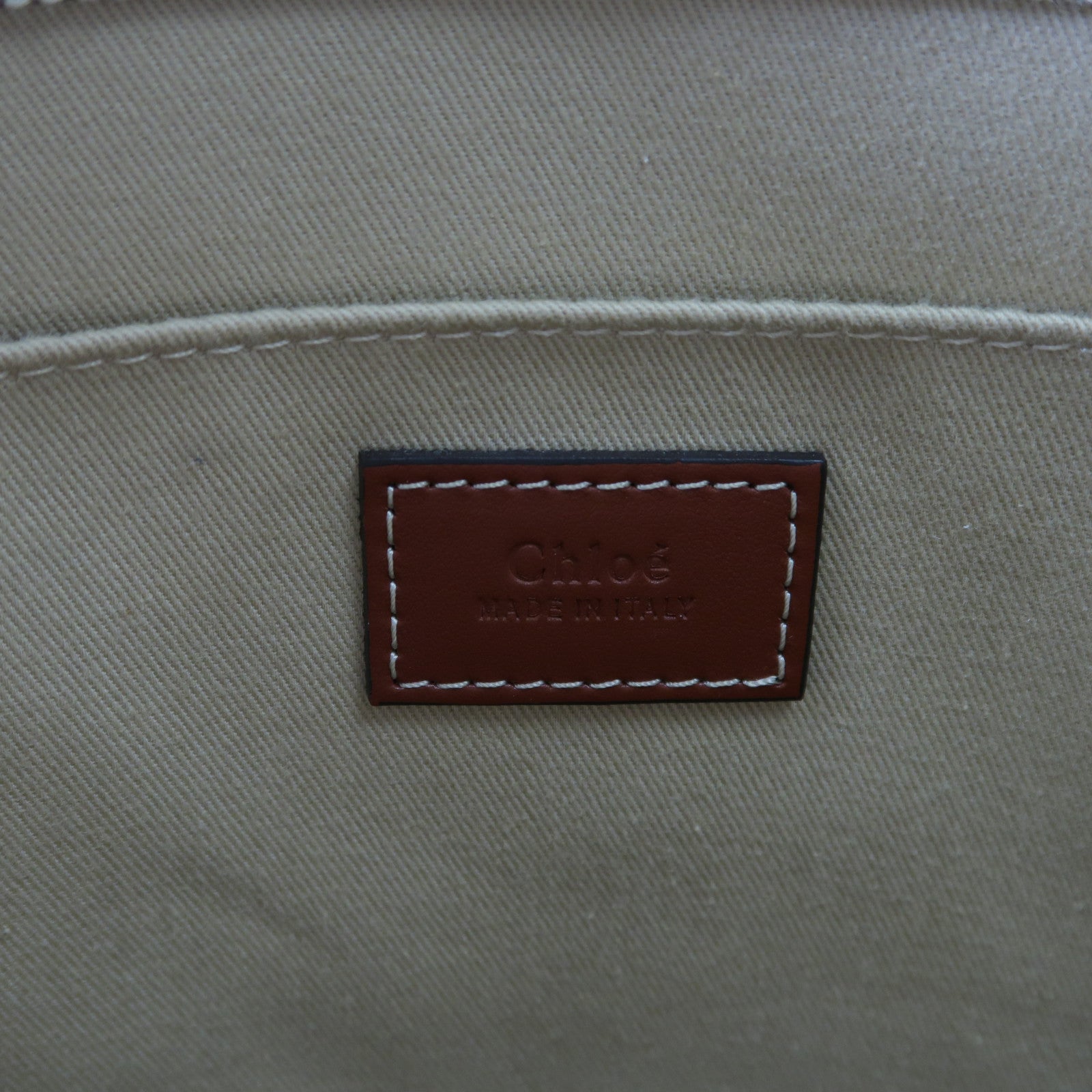 Chloe 帆布Woody Tote手挽袋