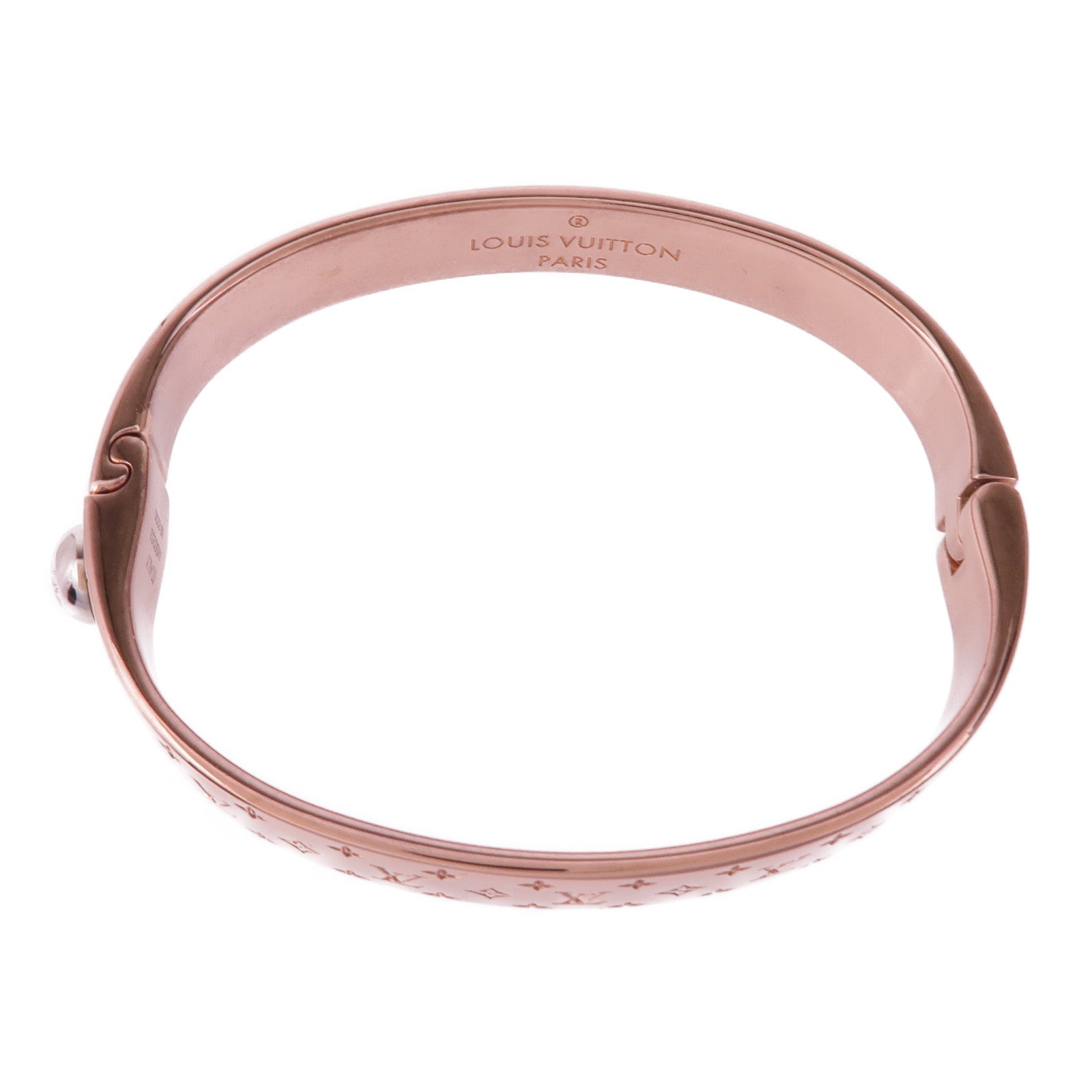 LOUIS VUITTON 金屬Nanogram Cuff手鐲