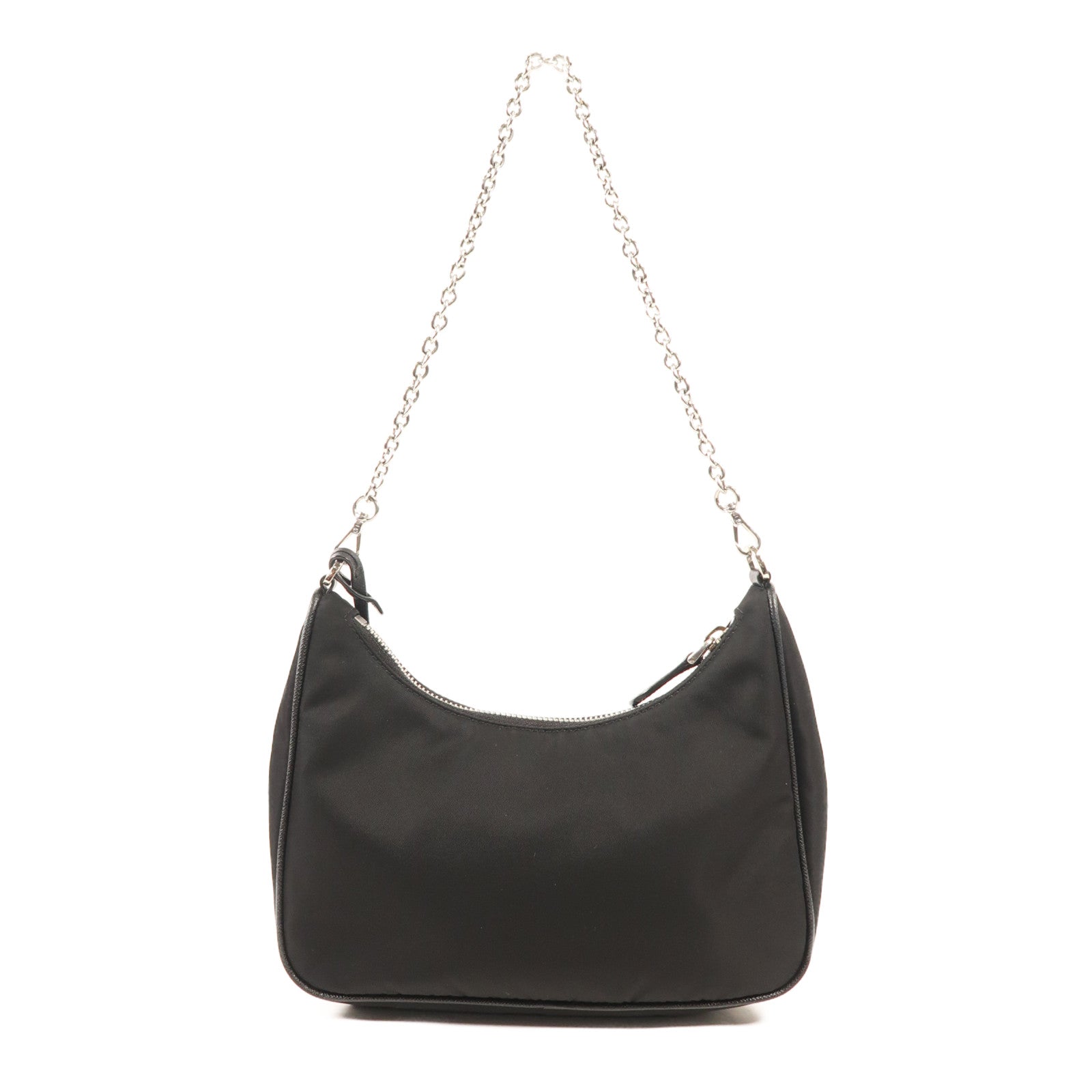 PRADA 尼龍Re-Edition 2005銀扣肩背袋