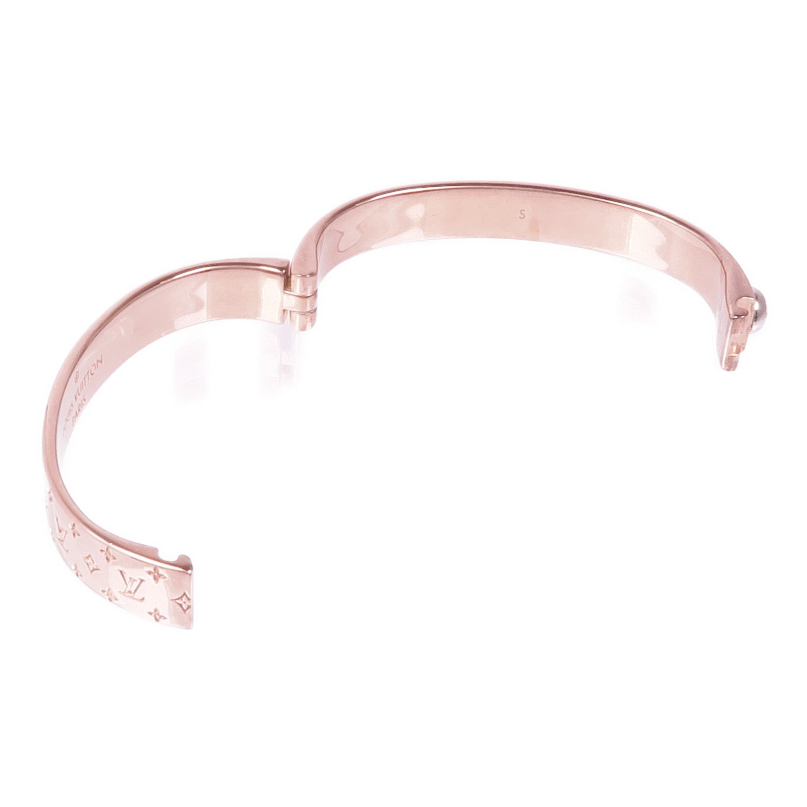 LOUIS VUITTON 金屬Nanogram Cuff手鐲