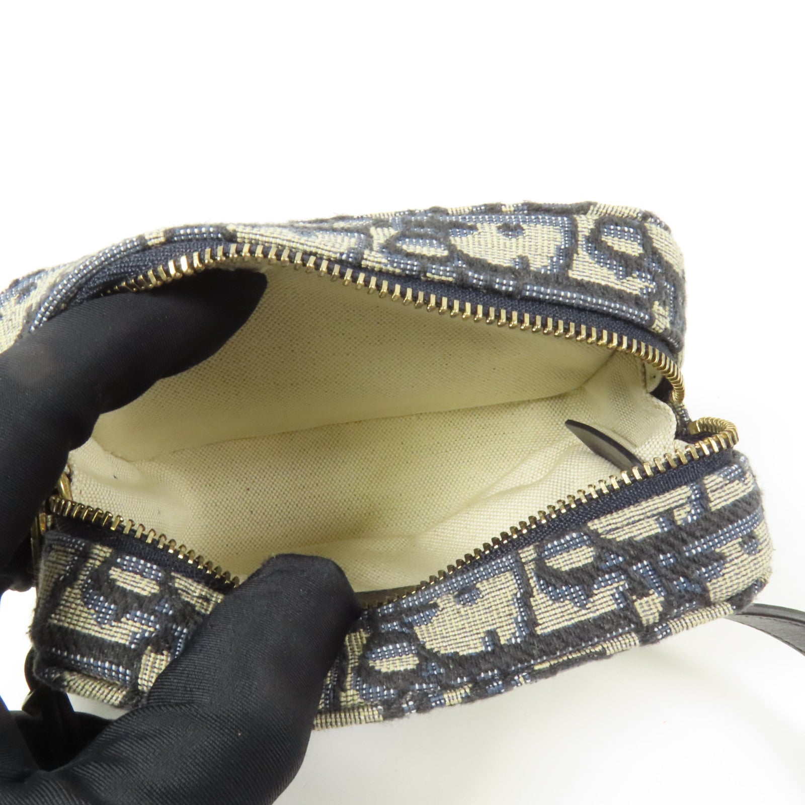 Dior 帆布Oblique Belt Bag金扣腰包