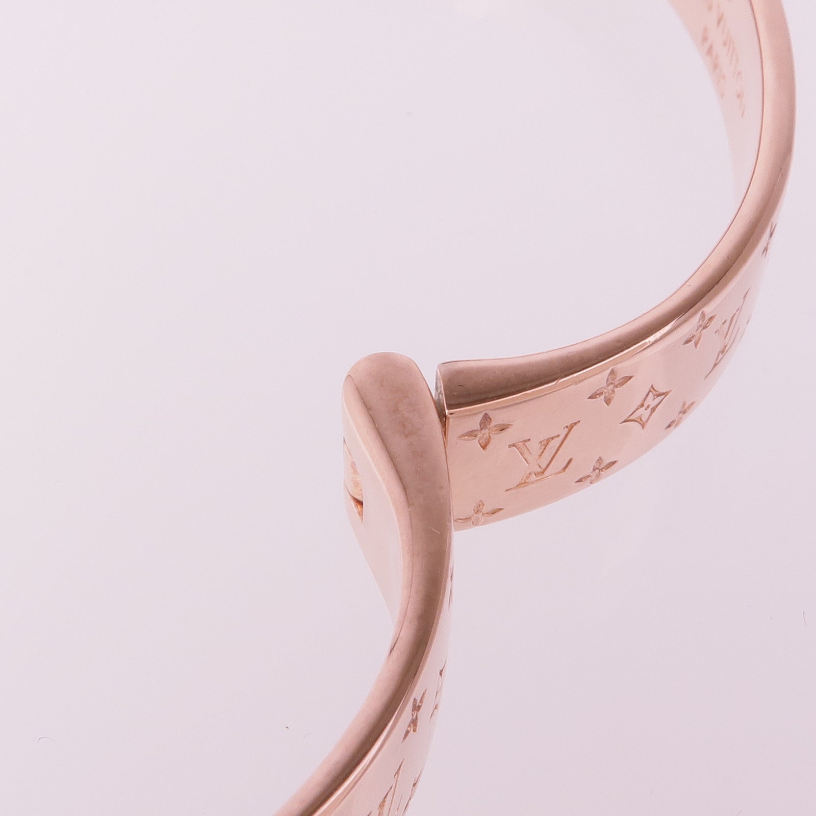 LOUIS VUITTON 金屬Nanogram Cuff手鐲