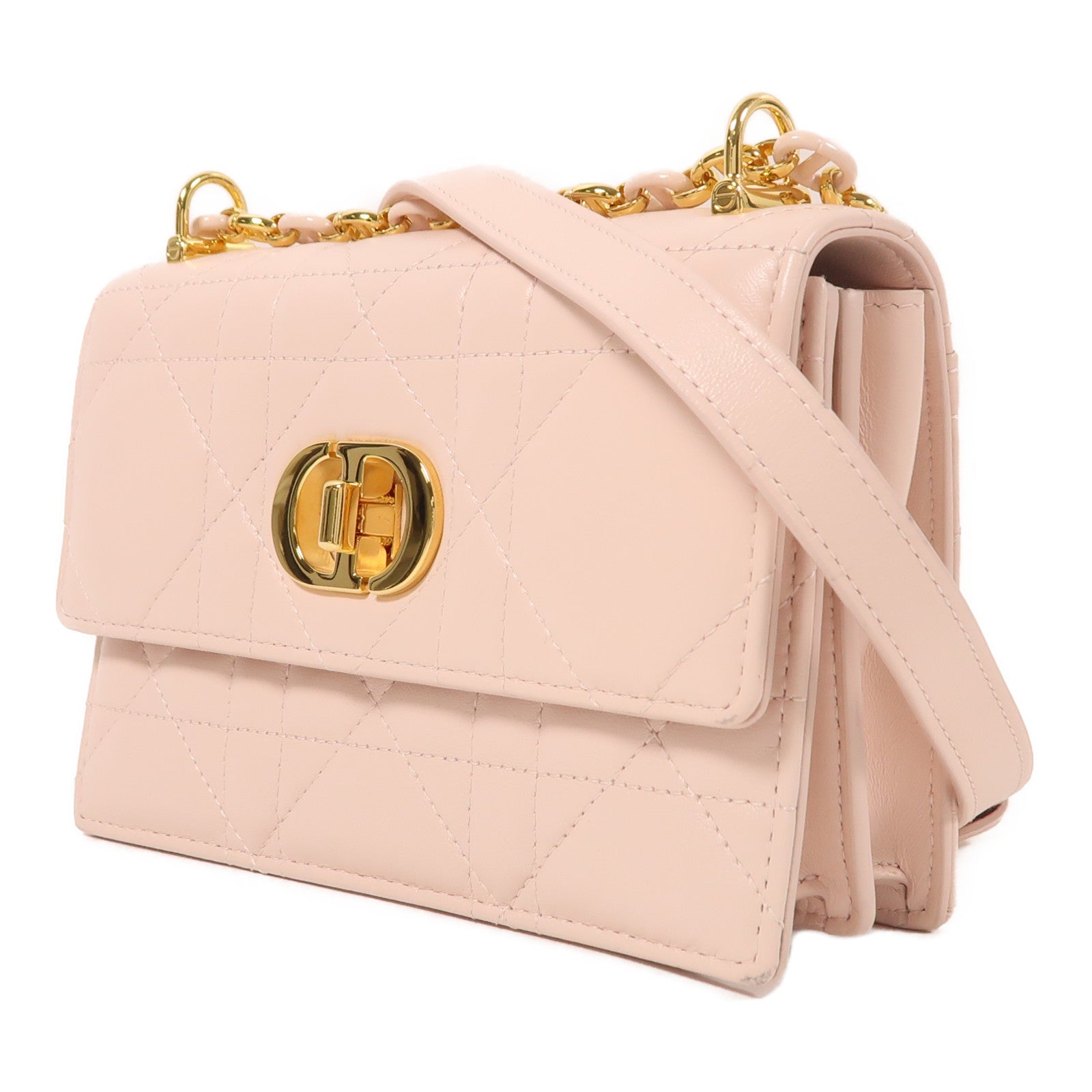 Dior 羊皮皮革Miss Caro金扣鏈帶肩背袋