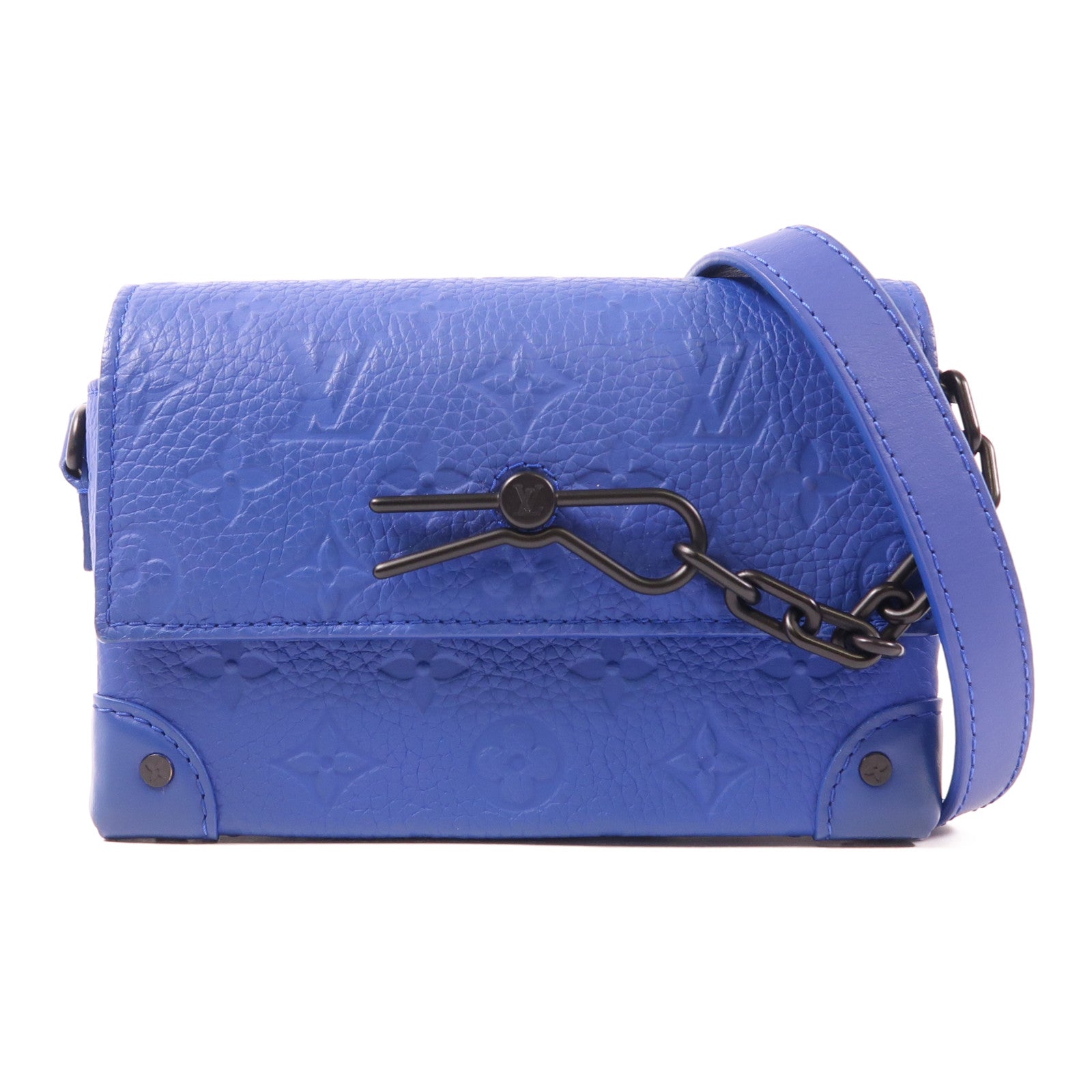 LOUIS VUITTON LV Steamer Shoulder Bag M82571 Monogram Taurillon Blue