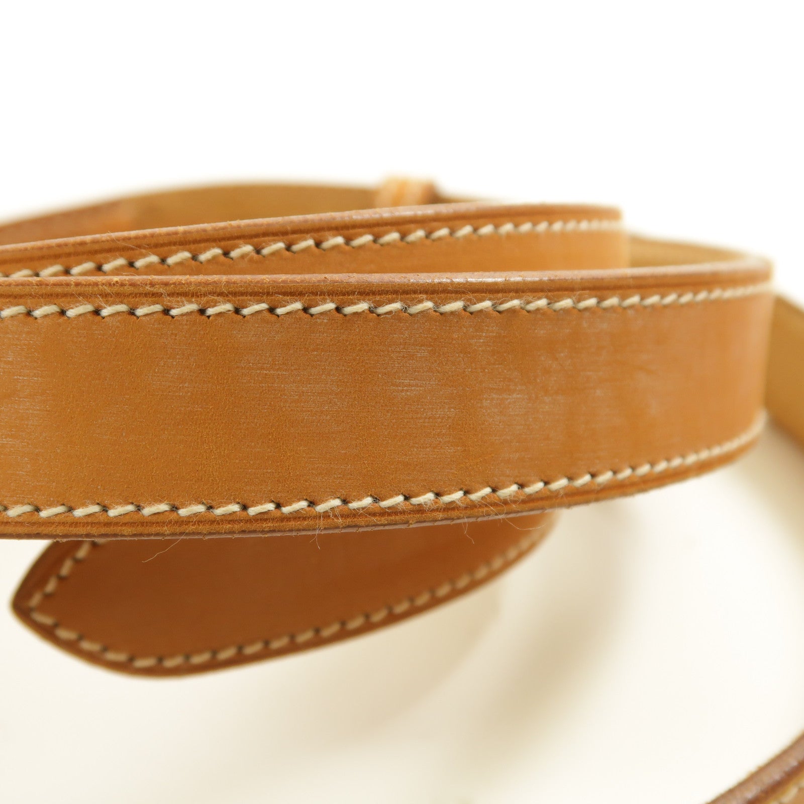 HERMES 牛皮皮革Belt銀扣皮帶