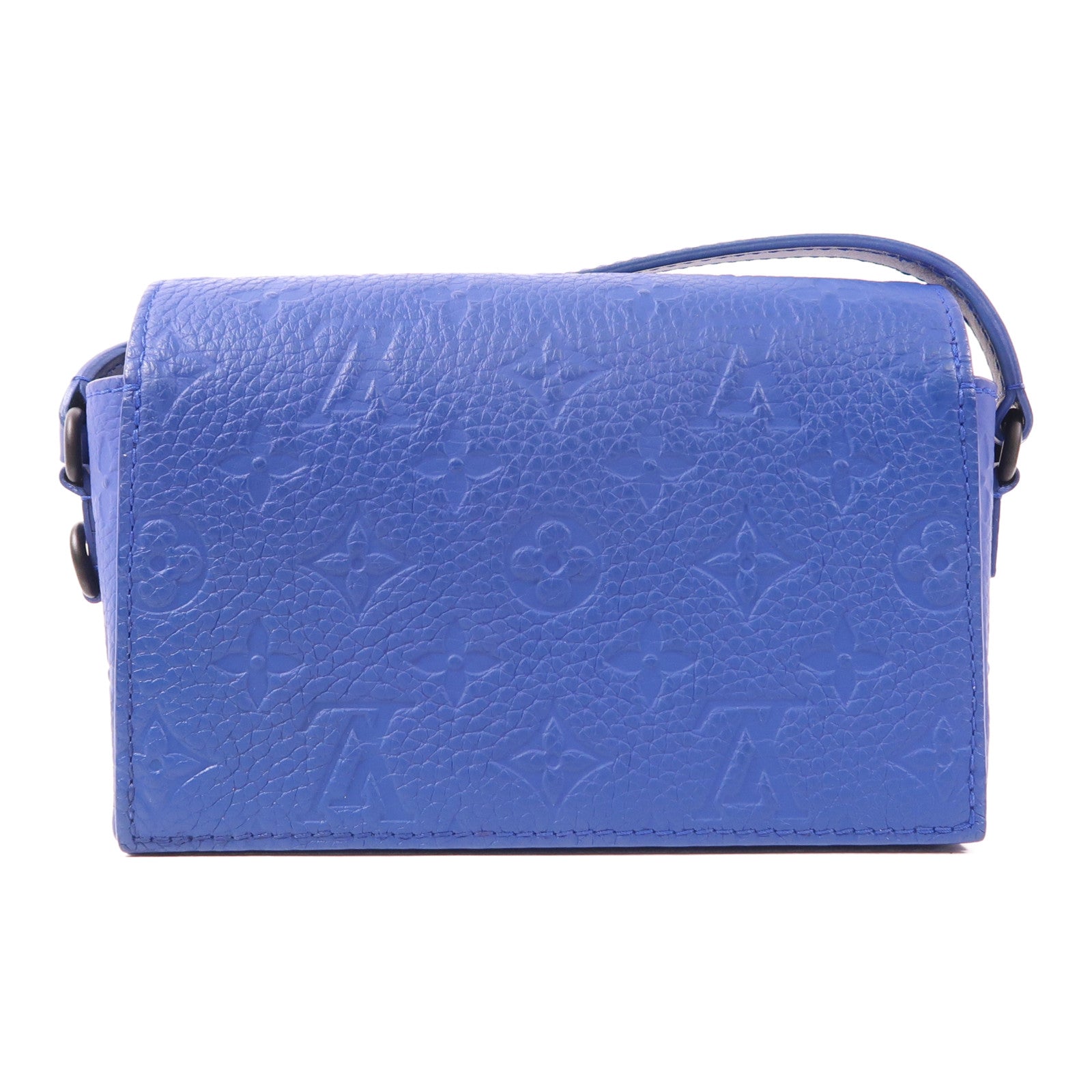 LOUIS VUITTON LV Steamer Shoulder Bag M82571 Monogram Taurillon Blue
