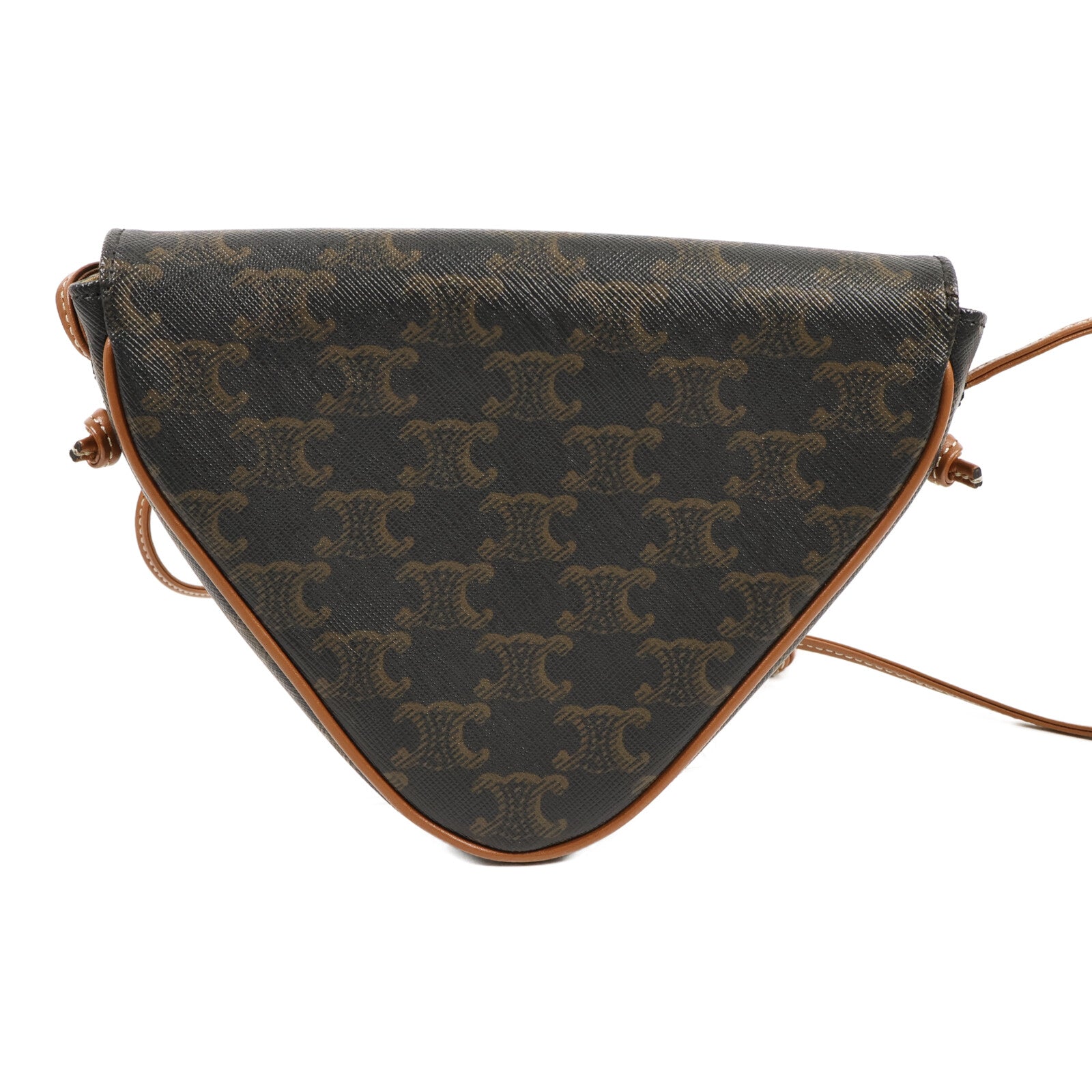 CELINE 塗層帆布Triomphe Triangle Bag肩背袋