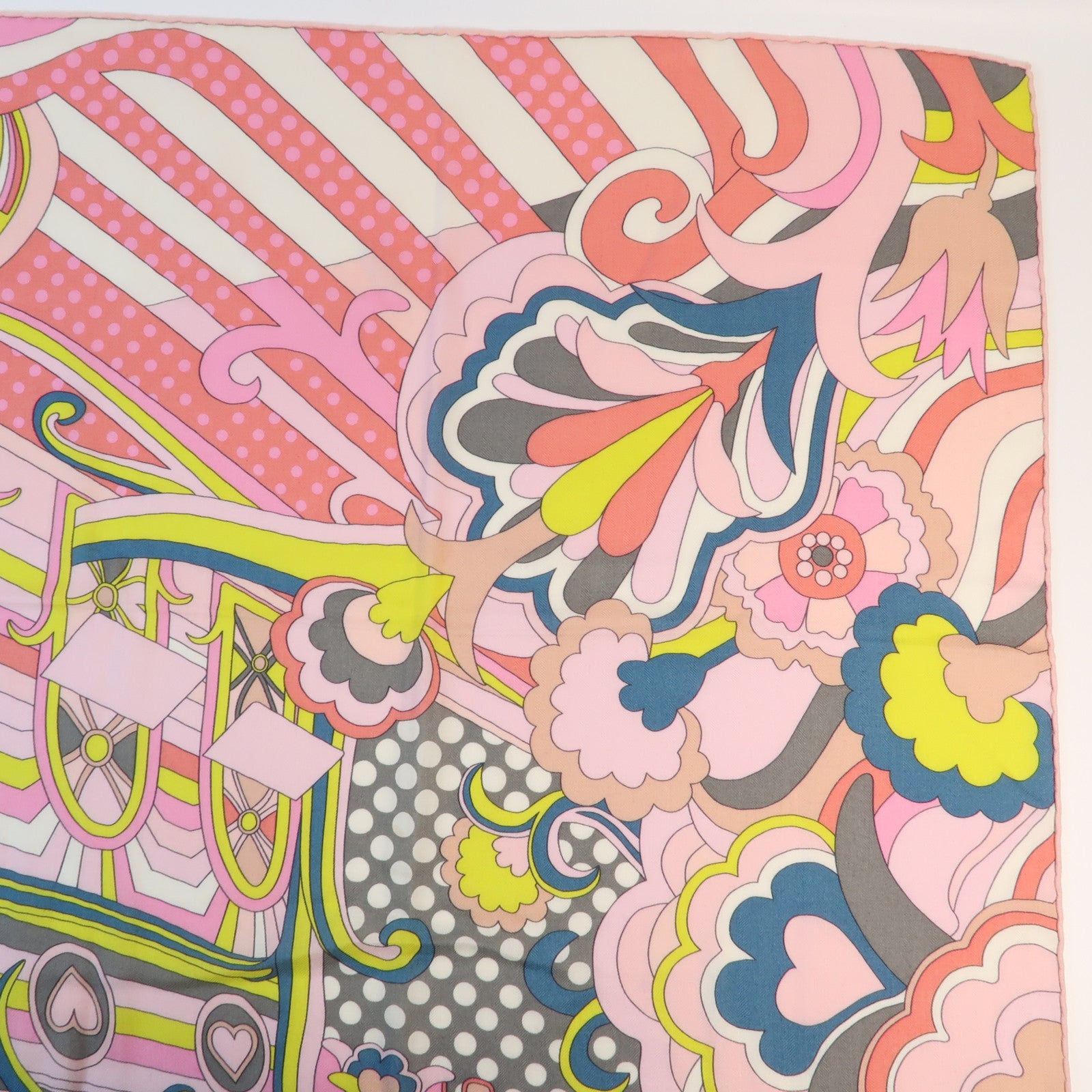 HERMES 羊絨Scarf圍巾Pink