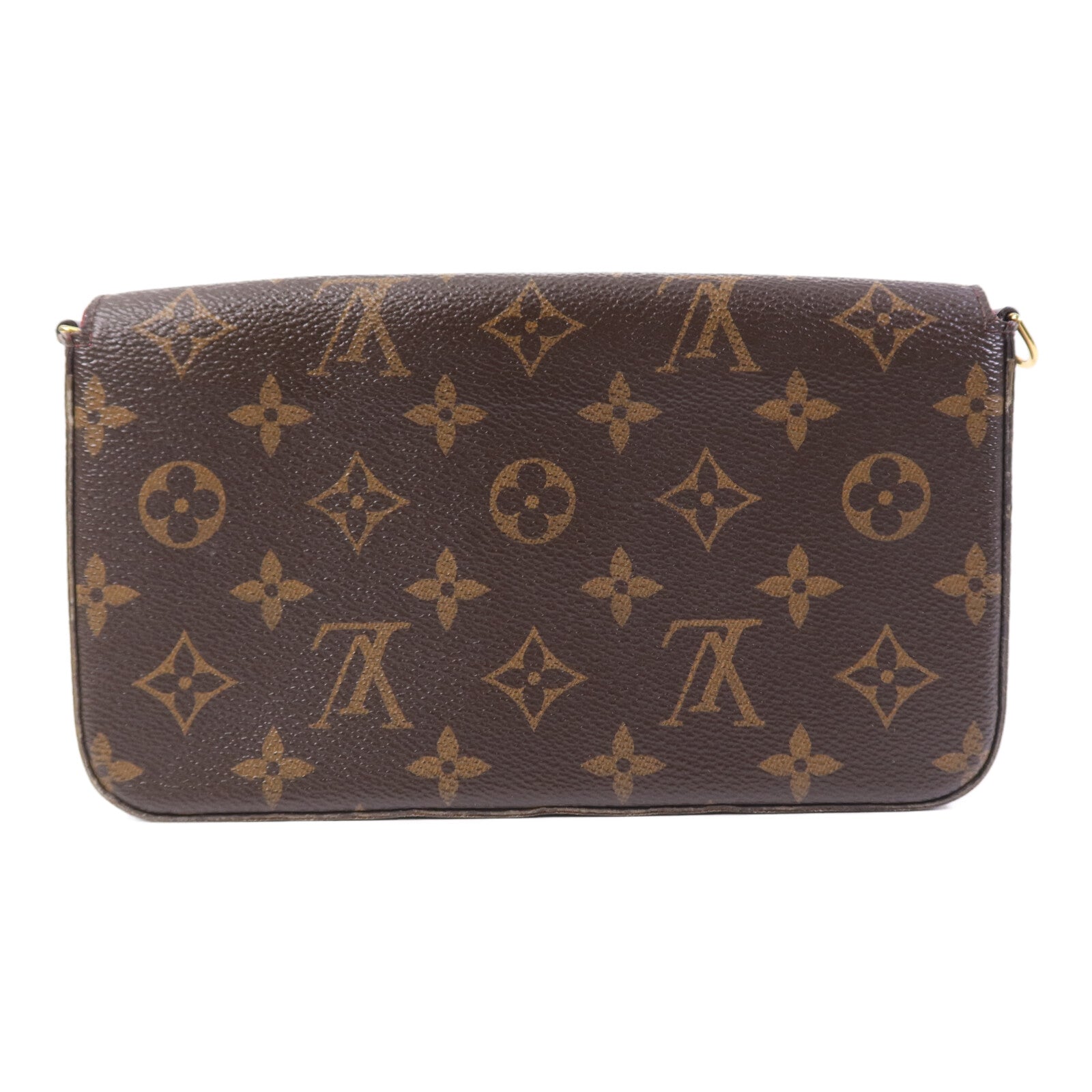 LOUIS VUITTON Monogram Pochette Felicie金扣鏈帶肩背袋