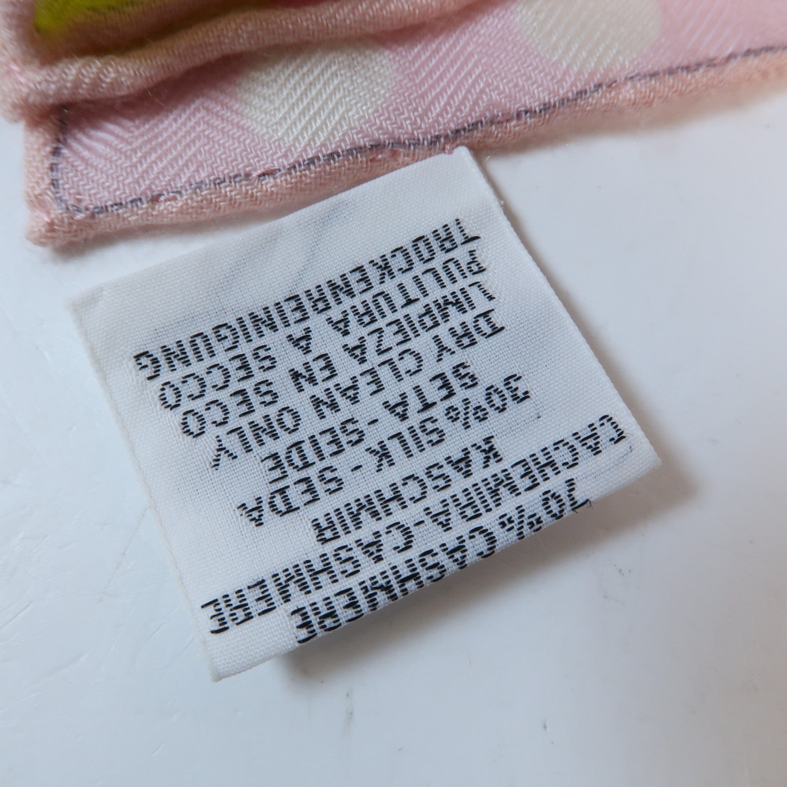 HERMES 羊絨Scarf圍巾Pink