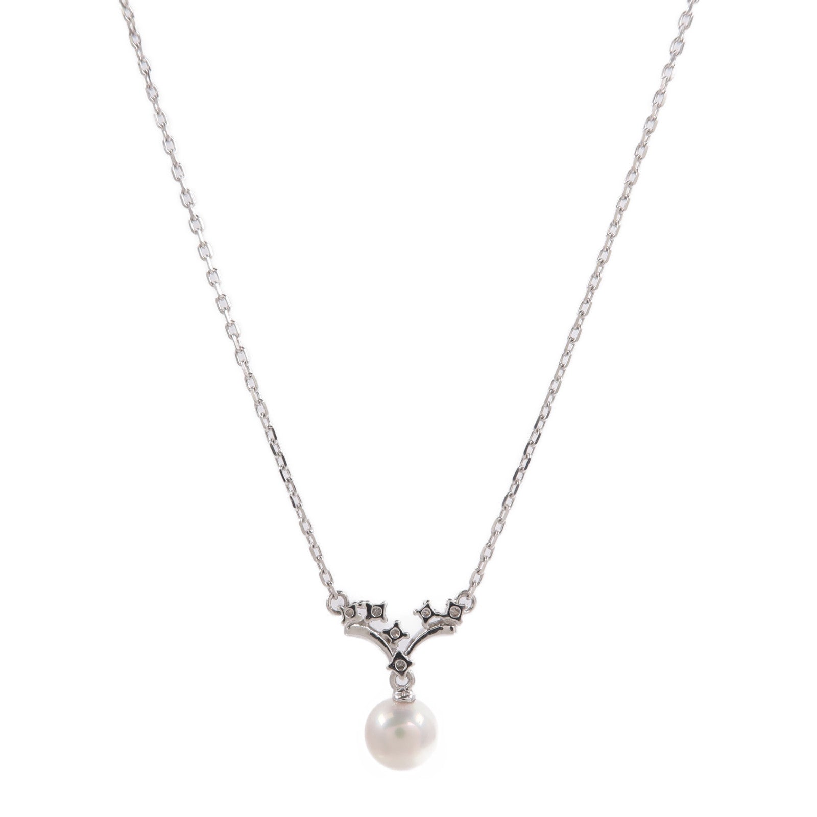 TASAKI 【激減優惠】PT850鉑金/PT900鉑金Pearl Necklace珍珠/鑽石項鍊