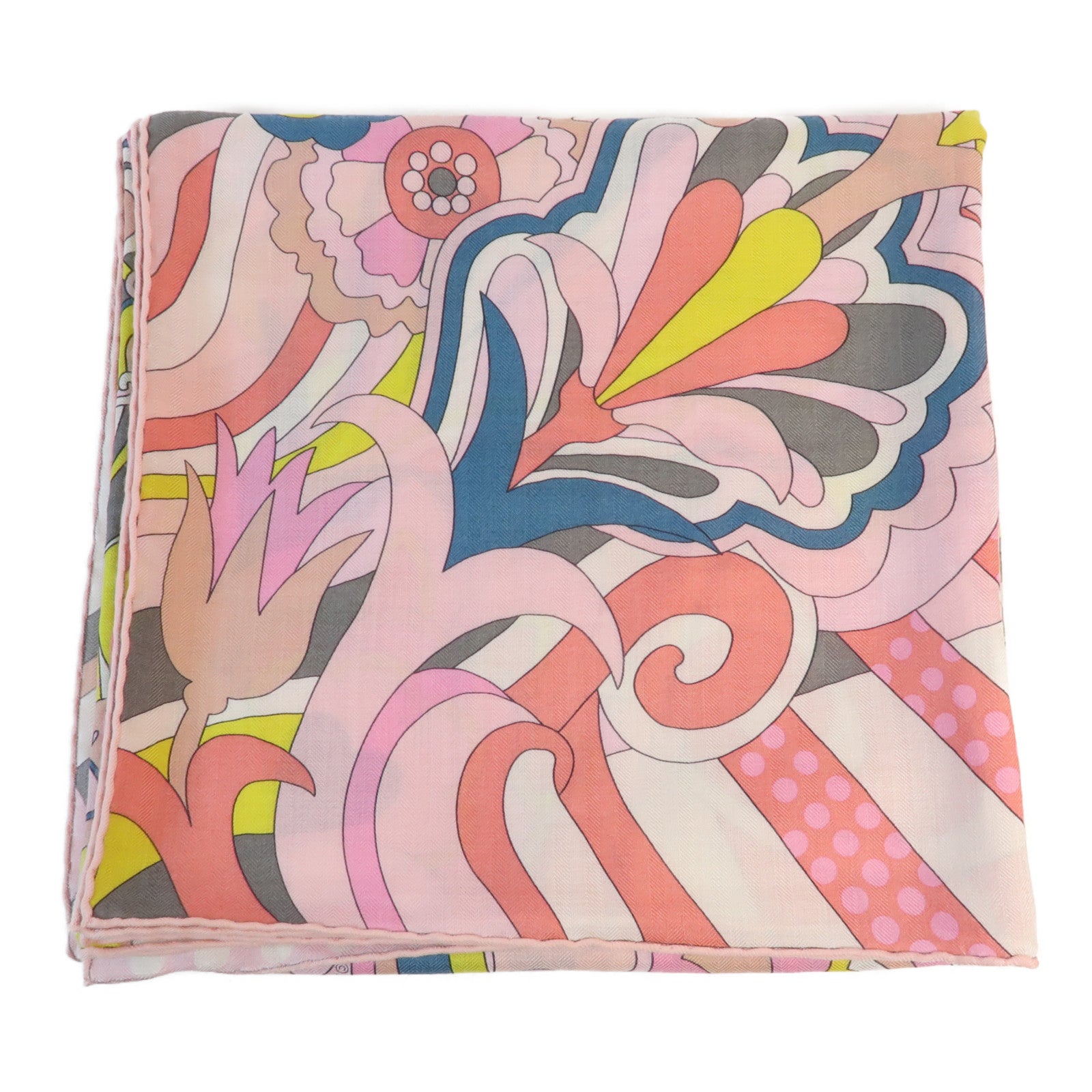 HERMES 羊絨Scarf圍巾Pink