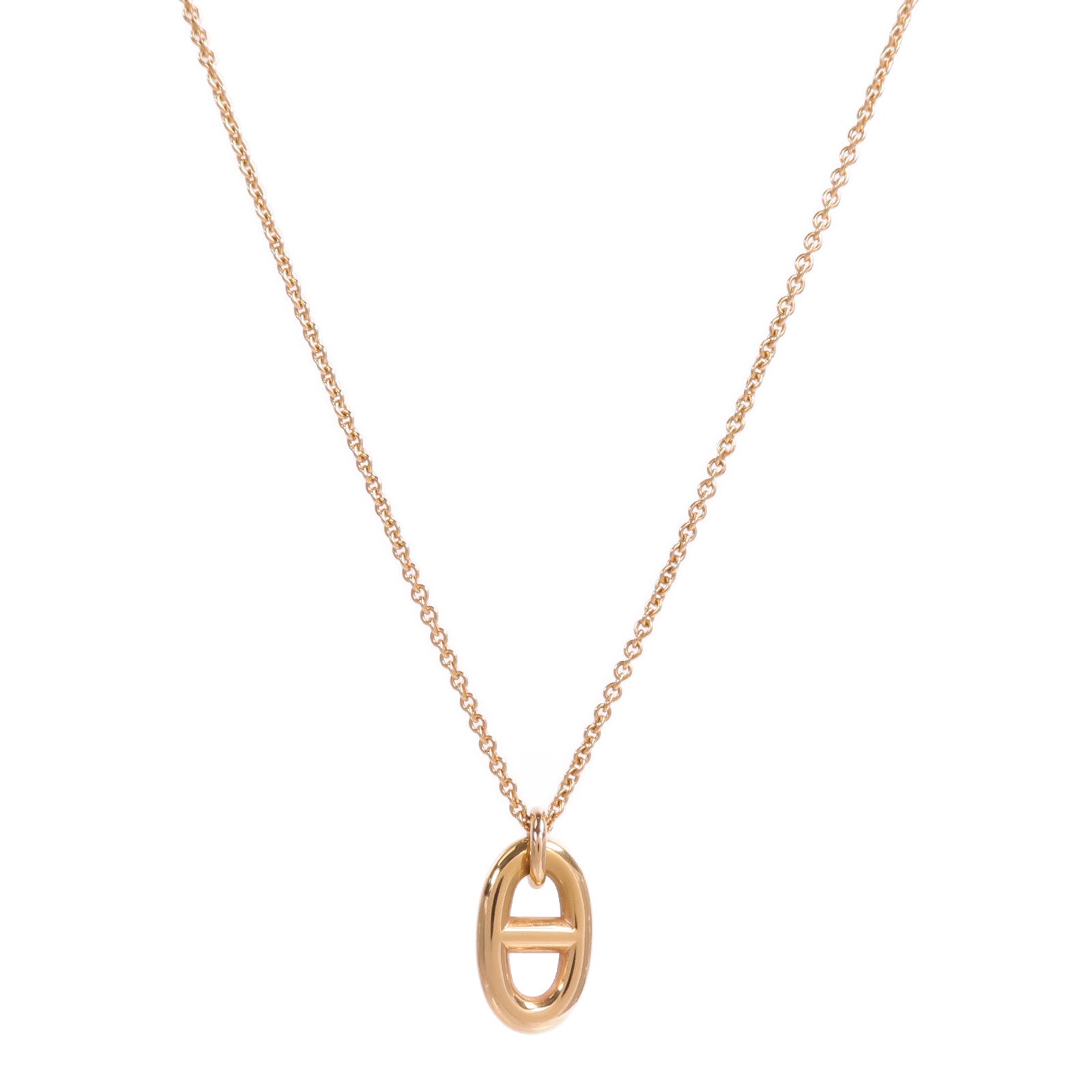 HERMES 18K玫瑰金Farandole PM項鍊