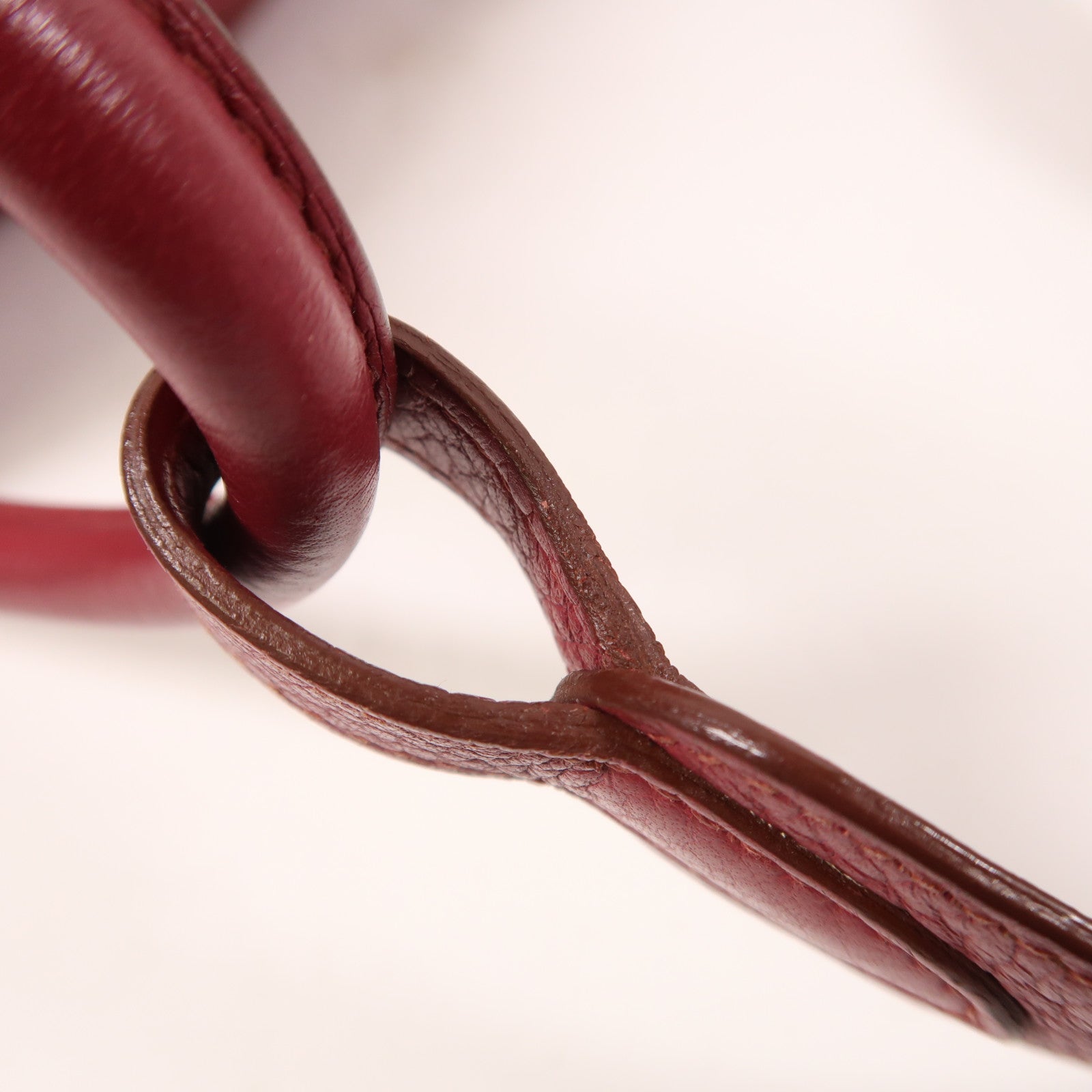 HERMES Clemence皮革Lindy 30銀扣手挽肩背兩用袋Rubis